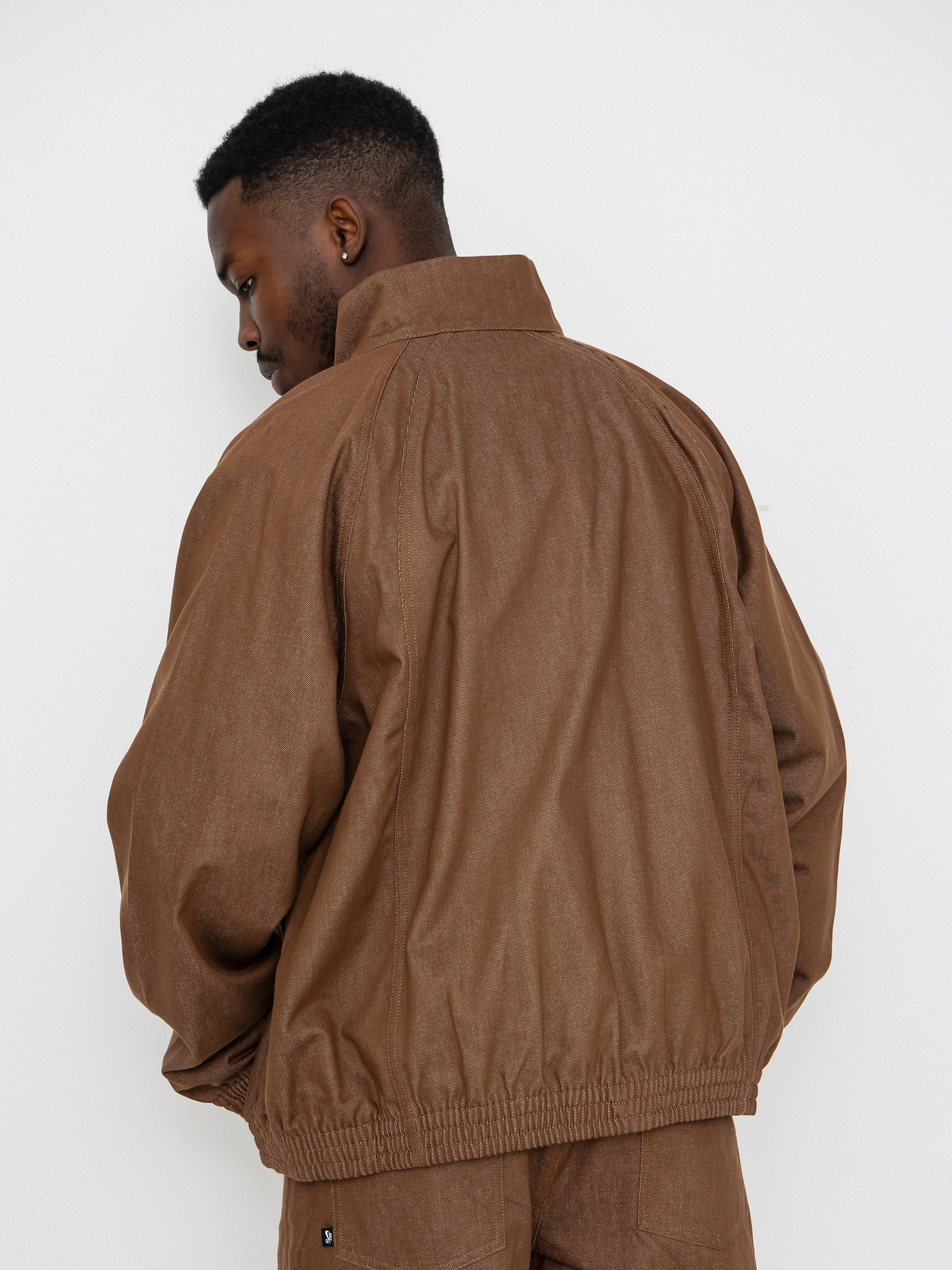 Kurtka Nike SB Denim FZ Trak (mosswood brown/white)