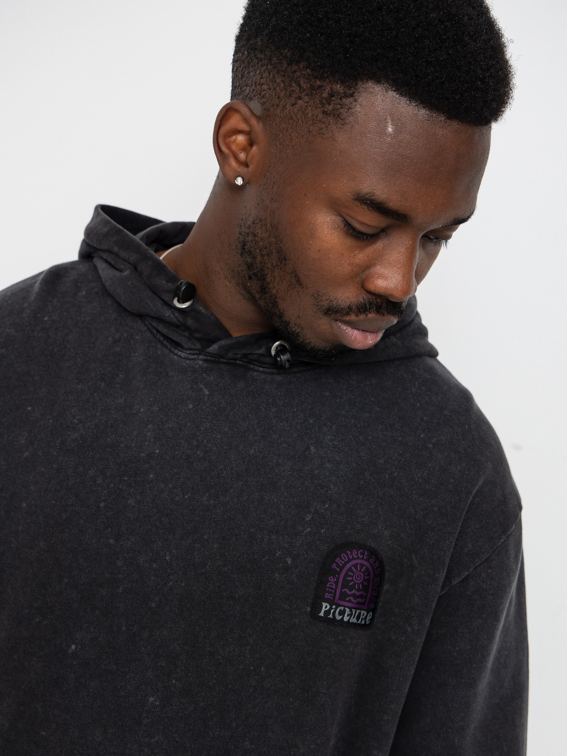 Bluza z kapturem Picture Picturide (black washed)