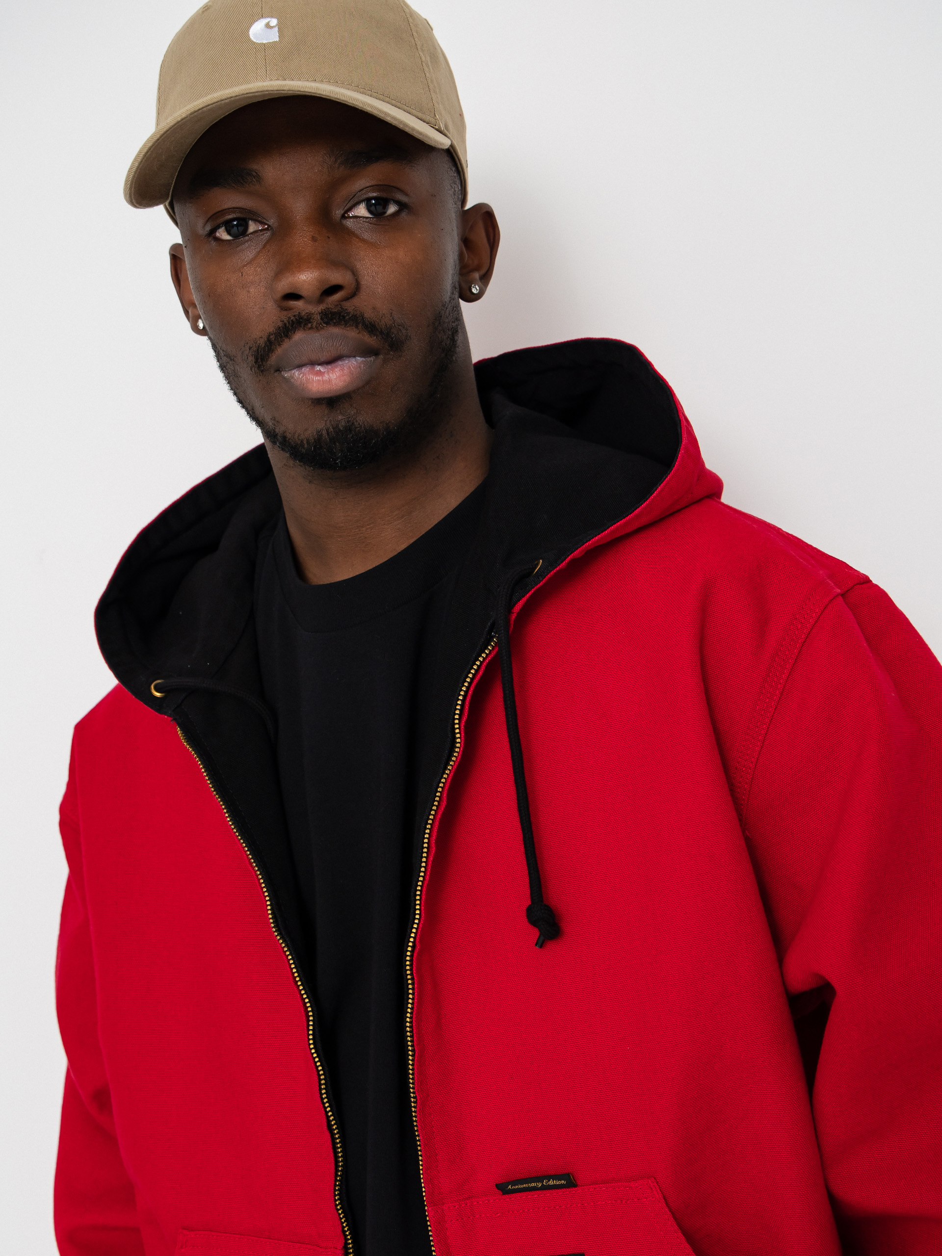 Kurtka Carhartt WIP 50 Years Anniversary OG Active (black/usa red/rinsed)