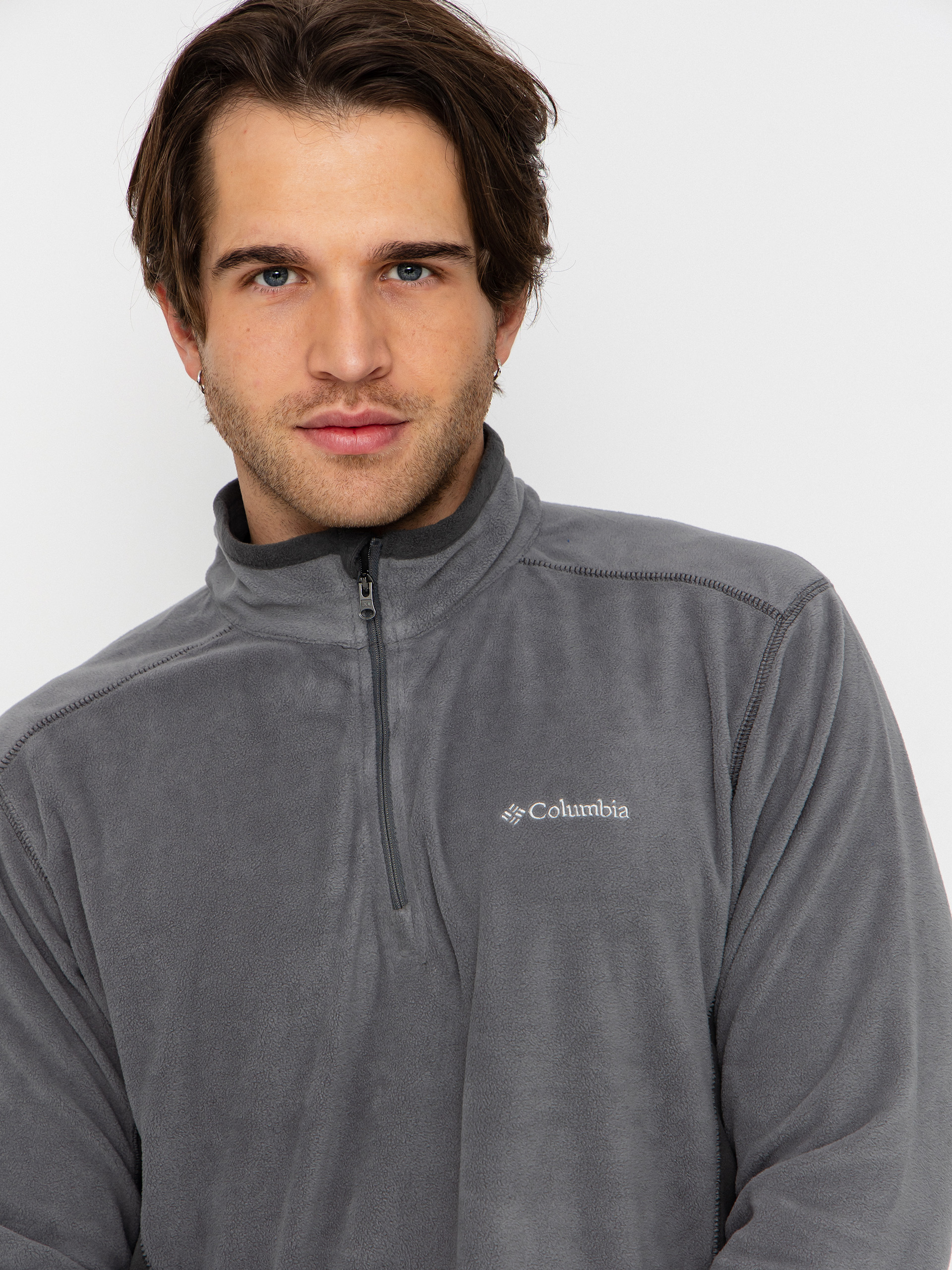 Męski Polar Columbia Klamath Range II Half Zip (city grey/shark)