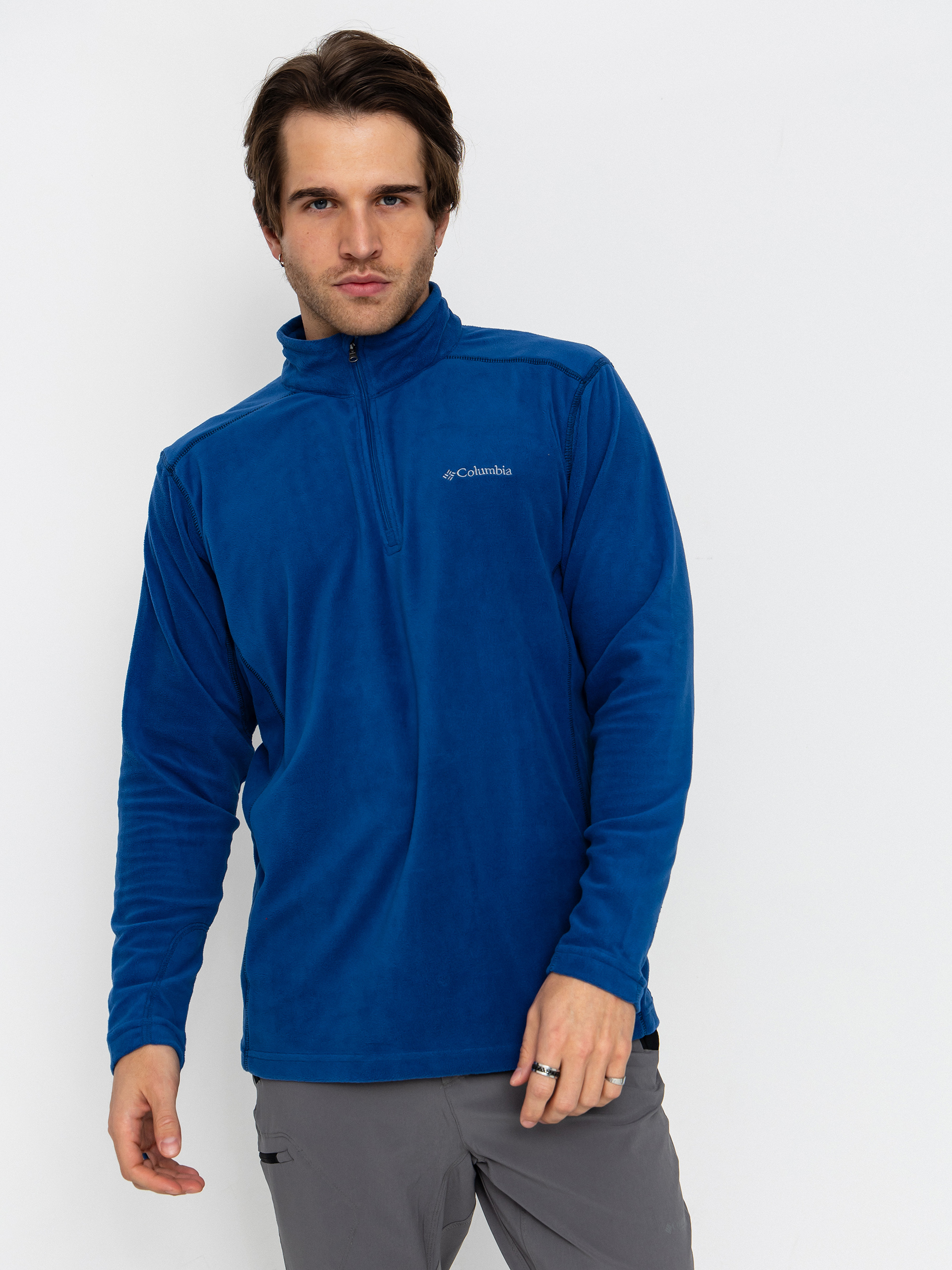 Męski Polar Columbia Klamath Range II Half Zip (mountain blue)