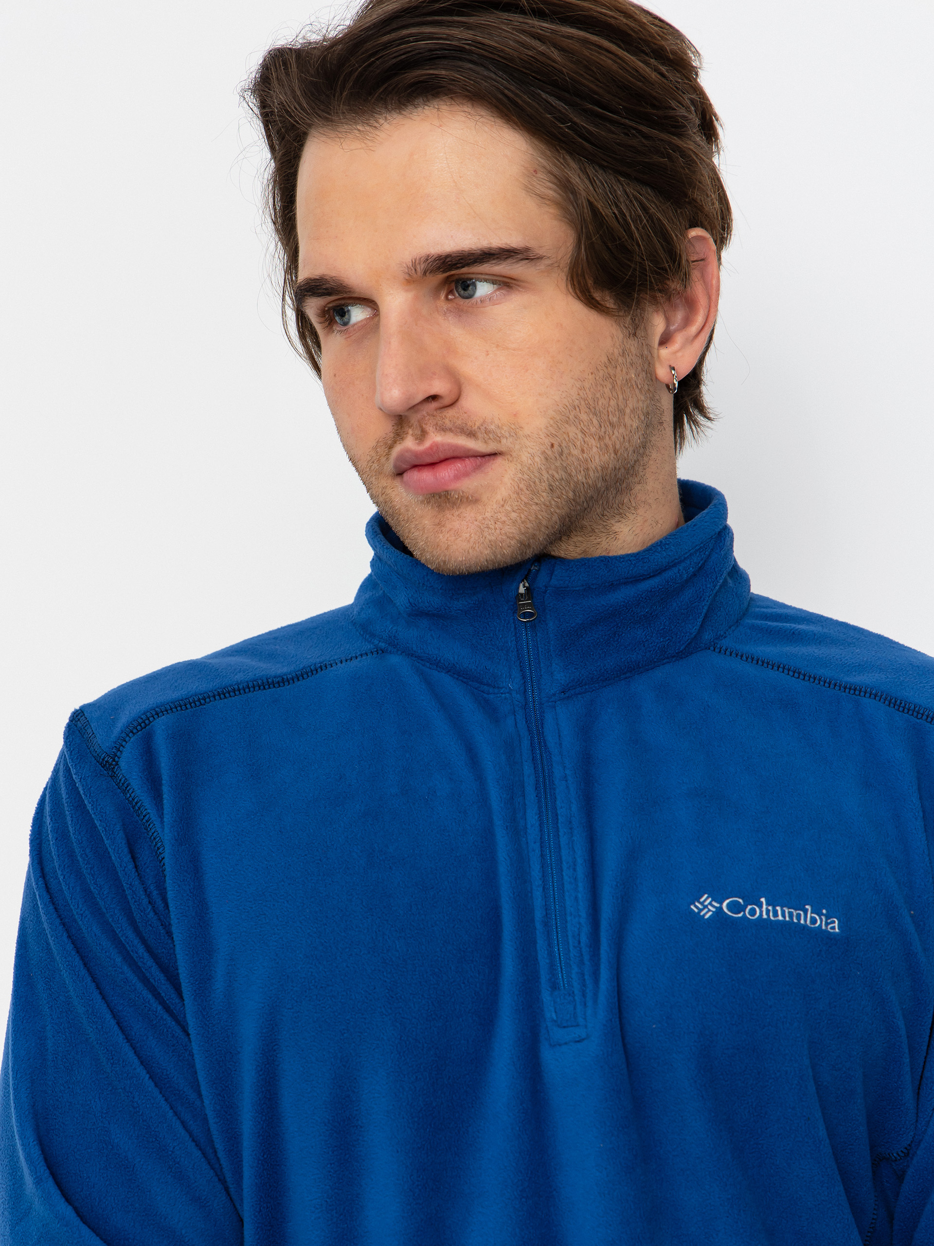 Męski Polar Columbia Klamath Range II Half Zip (mountain blue)