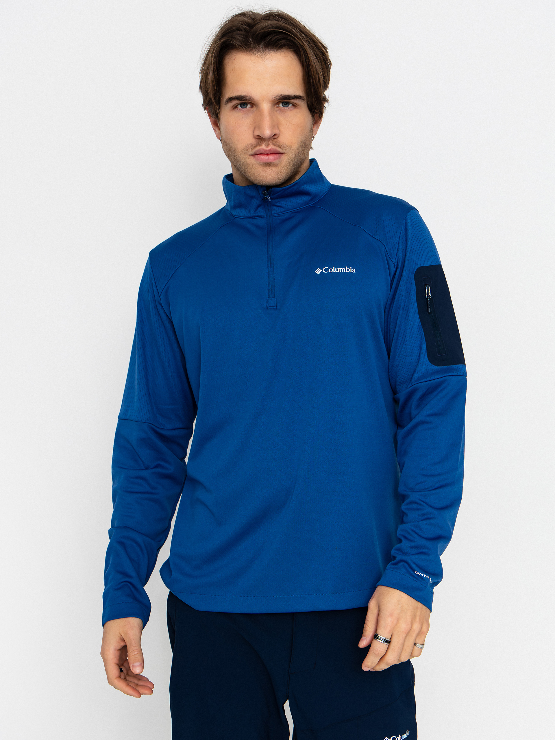 Polar Columbia Tech Knit 1/4 Zip (mtn blue/coll)