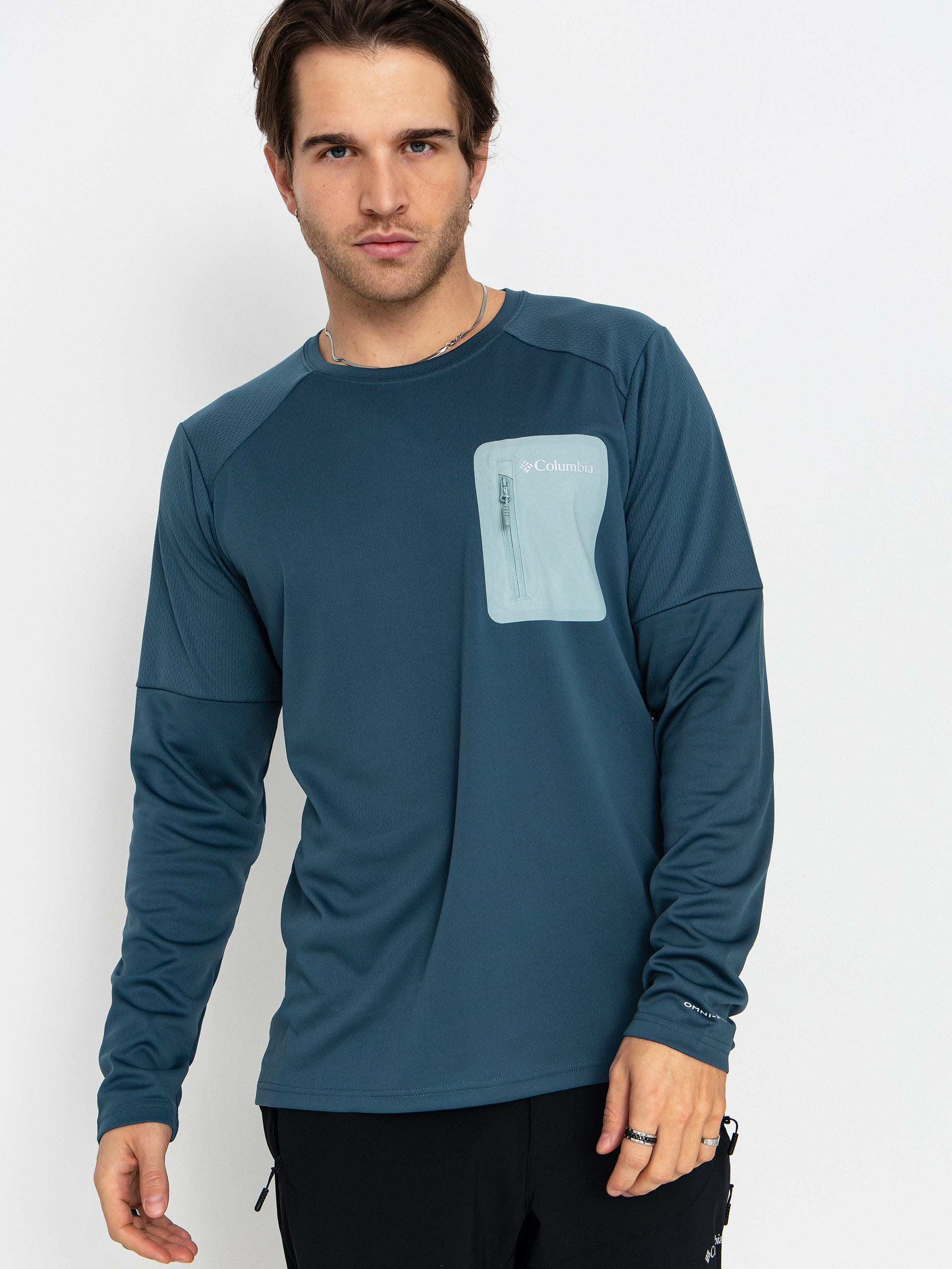 Longsleeve Columbia Tech Knit Crew (everblue/crush)