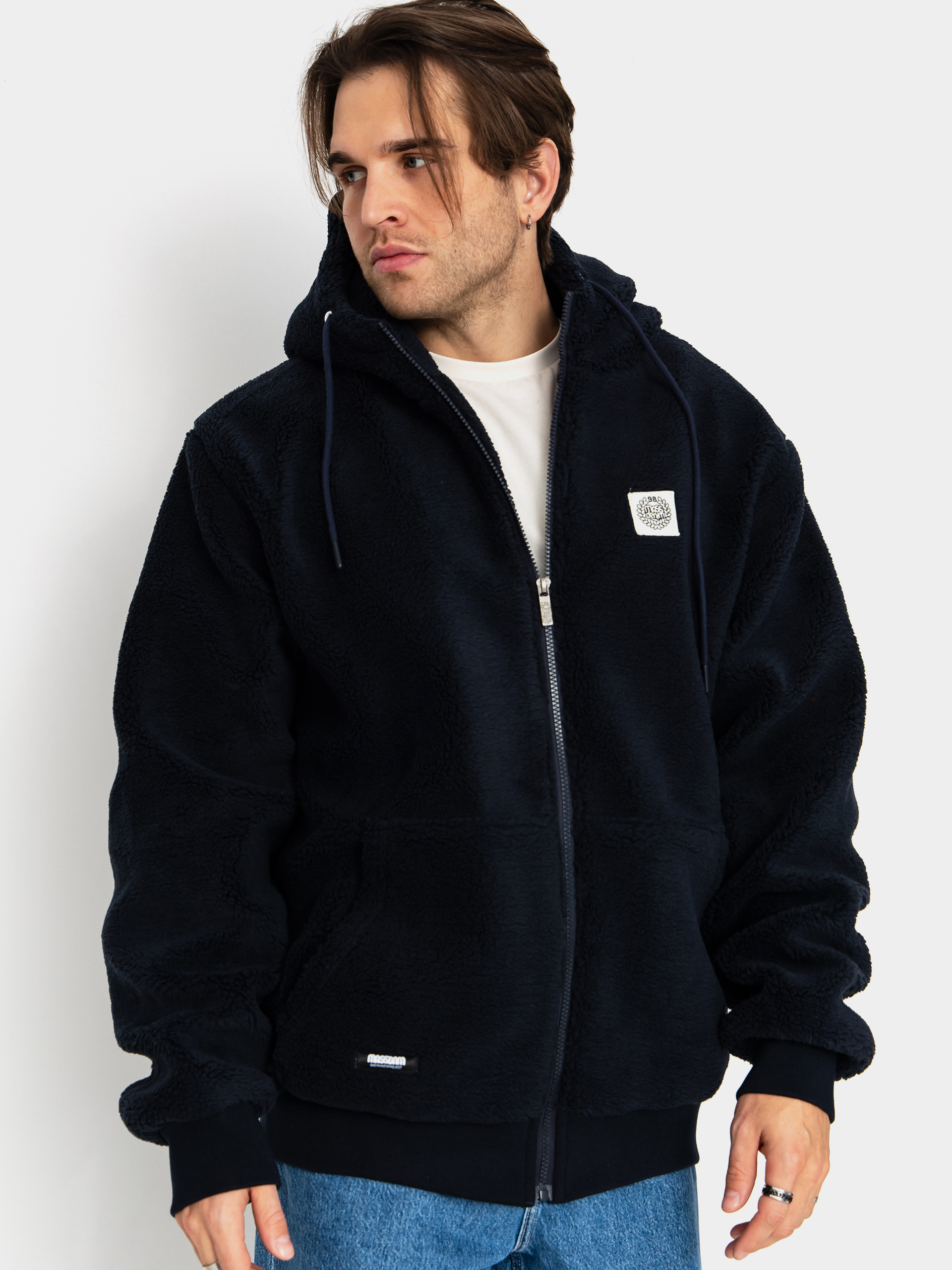 Kurtka MassDnm Patch Teddy Zip Hoody (navy)