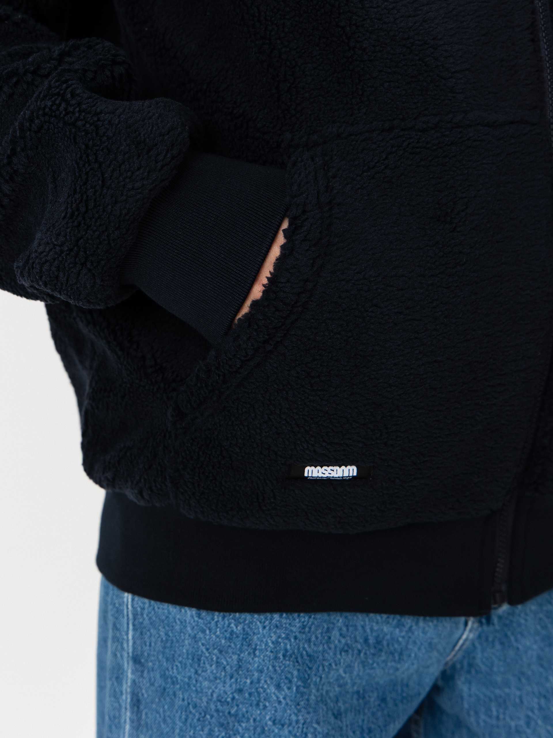 Kurtka MassDnm Patch Teddy Zip Hoody (navy)