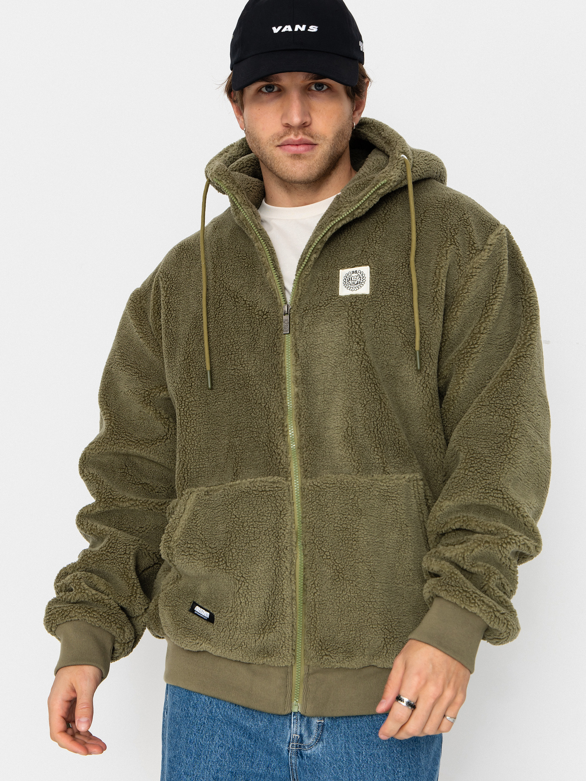 Kurtka MassDnm Patch Teddy Zip Hoody (olive)