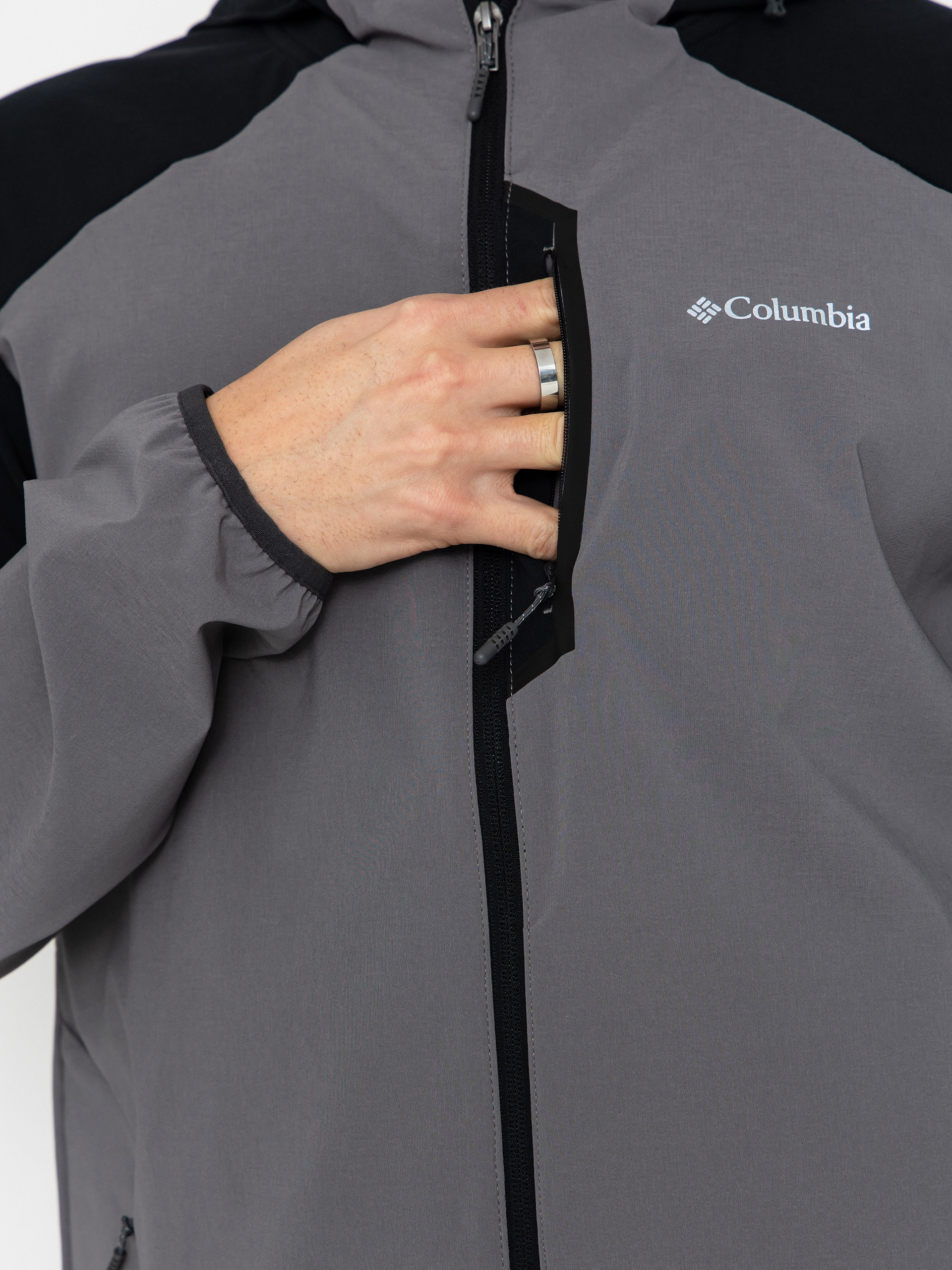 Kurtka Columbia Tech Softshell HD (city grey/black)