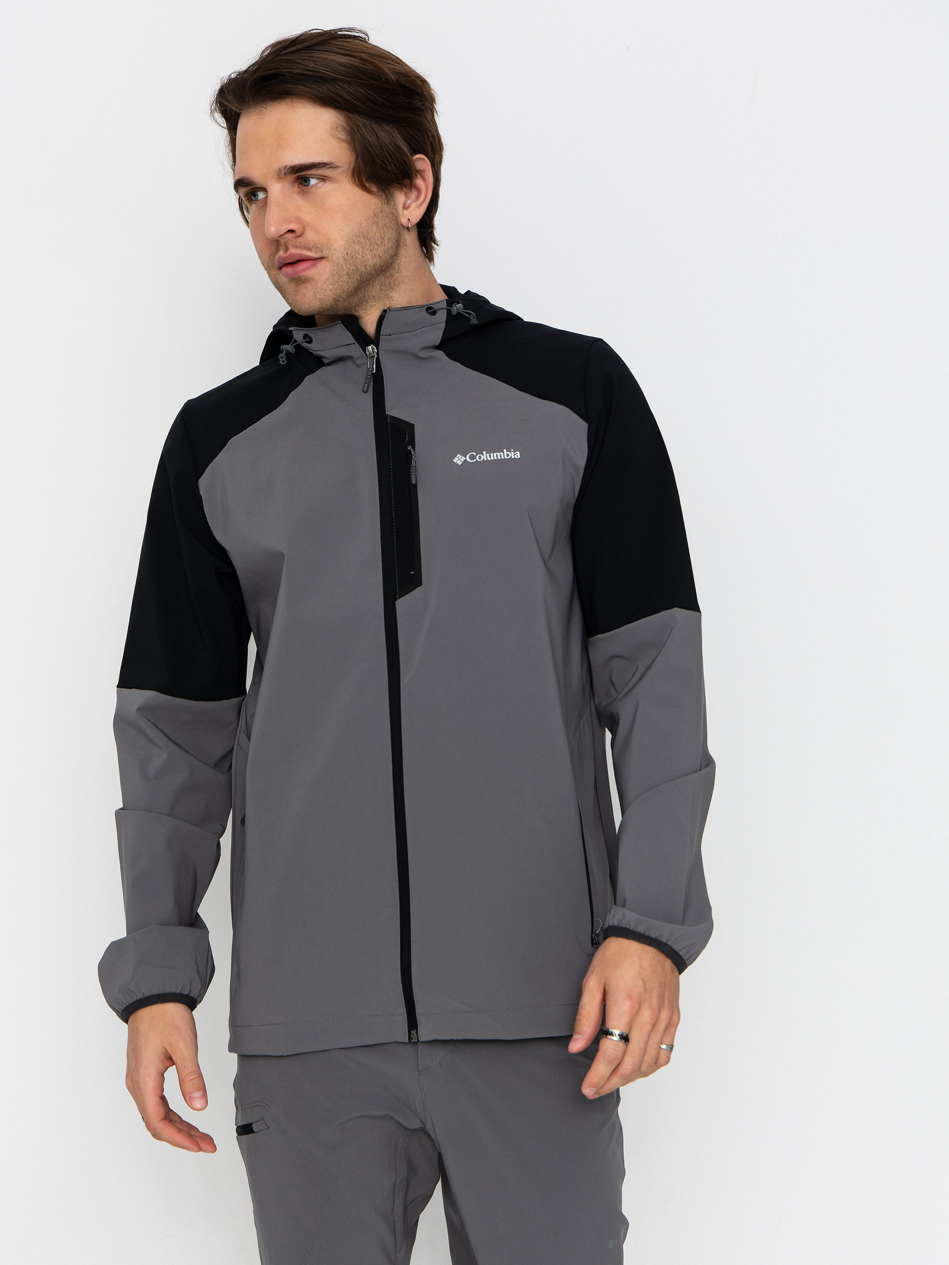 Kurtka Columbia Tech Softshell HD (city grey/black)