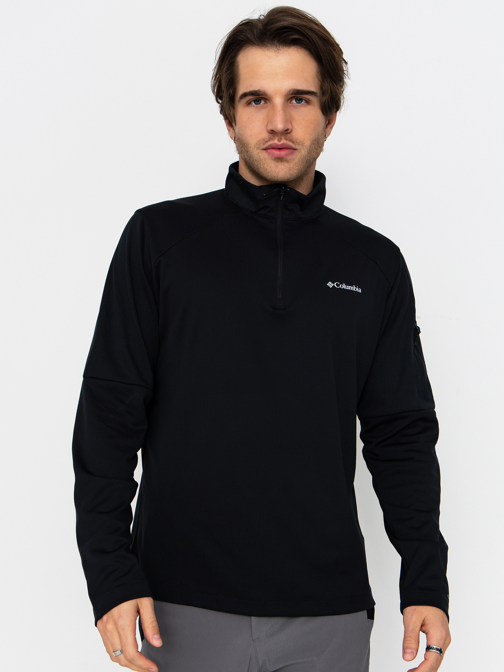Polar Columbia Tech Knit 1/4 Zip (black)