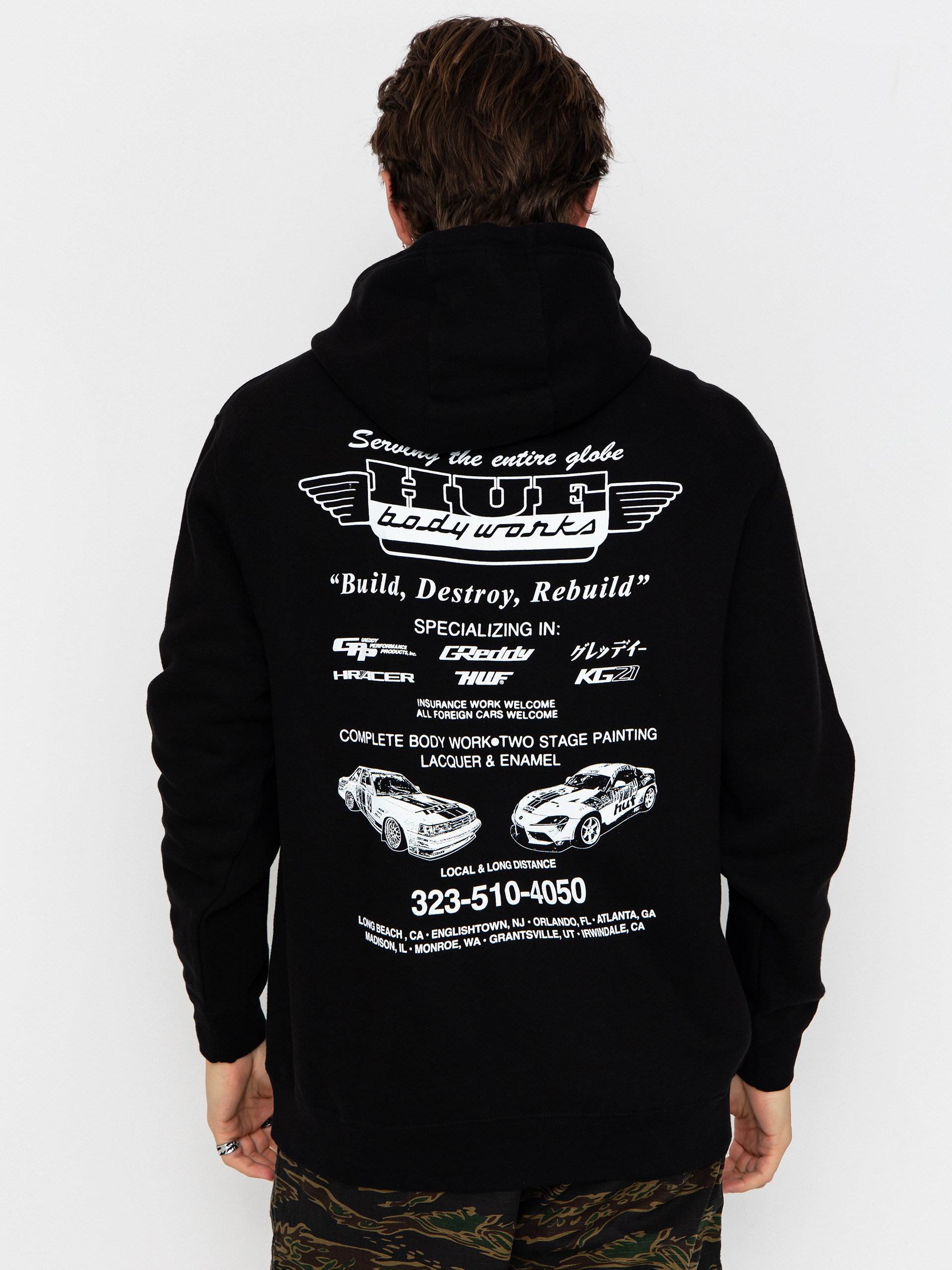 Bluza z kapturem HUF X Greddy Body Works HD