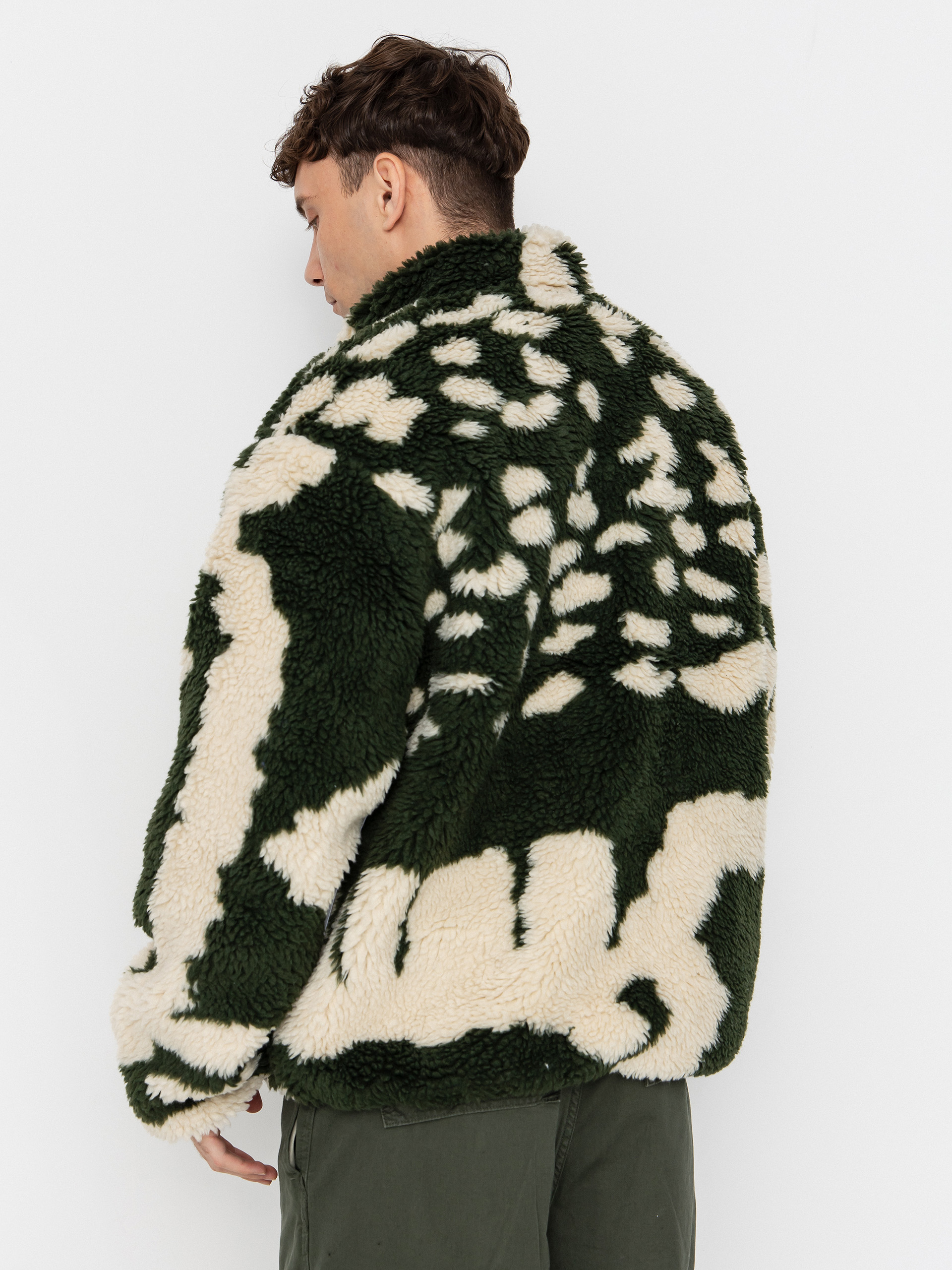 Męski Polar OBEY Obey Shaggy Sherpa (kombu green multi)