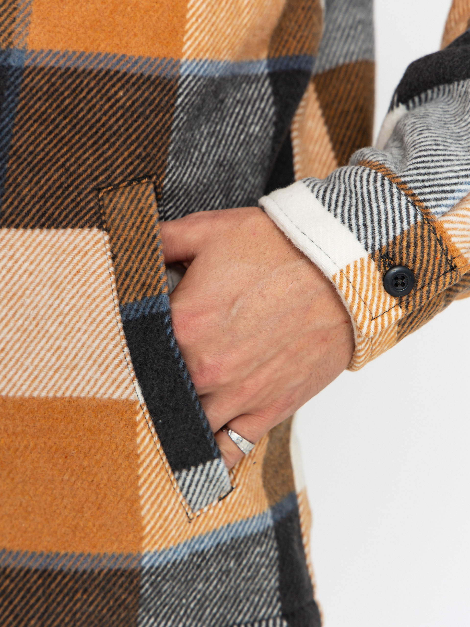 Kurtka Quiksilver Dna Sherpa Harrington (almond motherfly check)