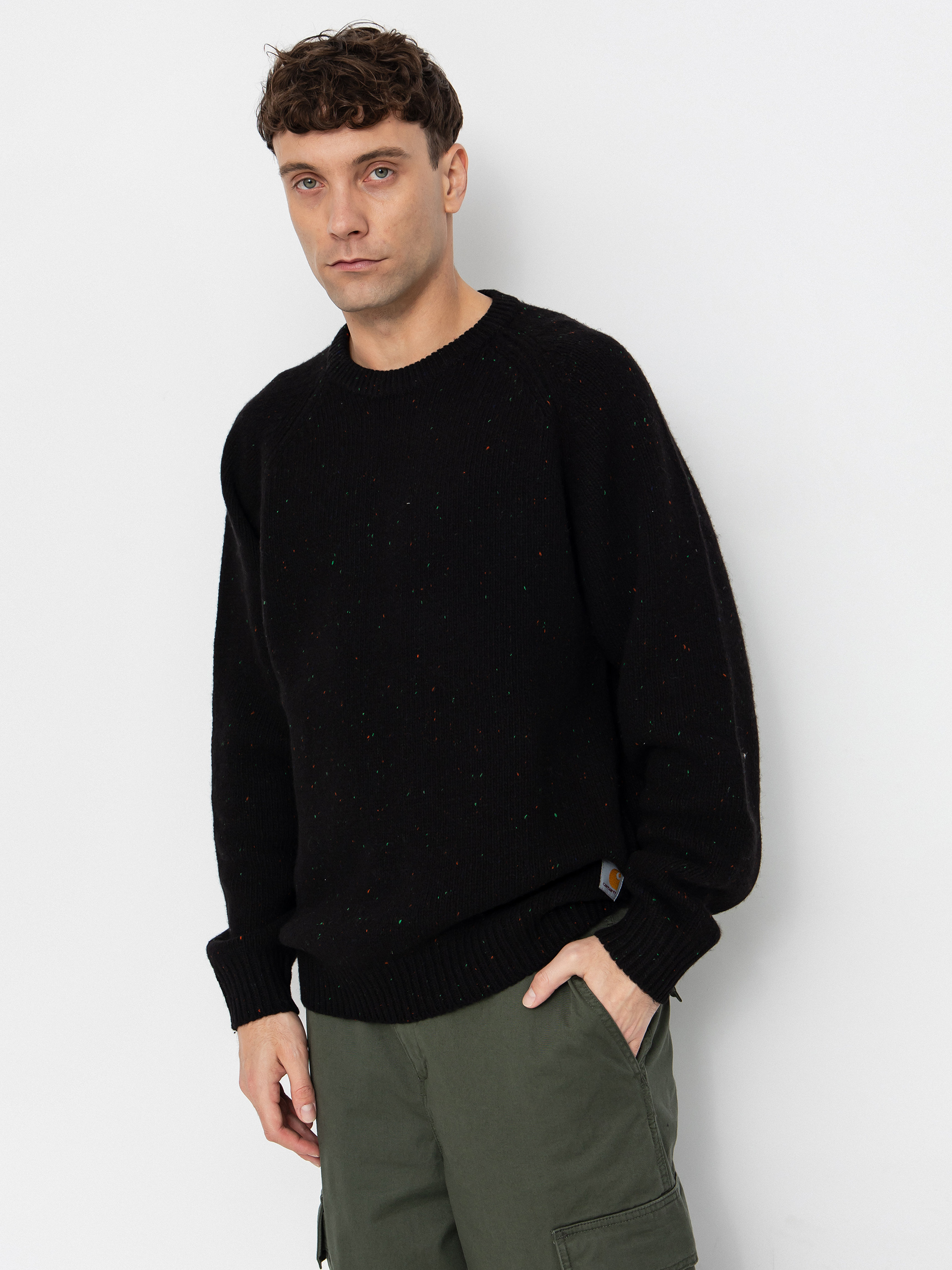 Sweter Carhartt WIP Anglistic (speckled black)