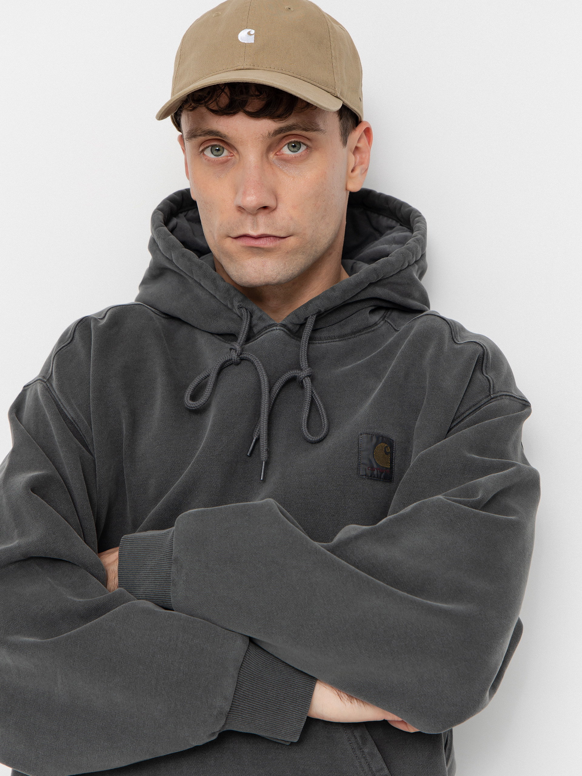 Bluza z kapturem Carhartt WIP Vista HD (black/garment dyed)
