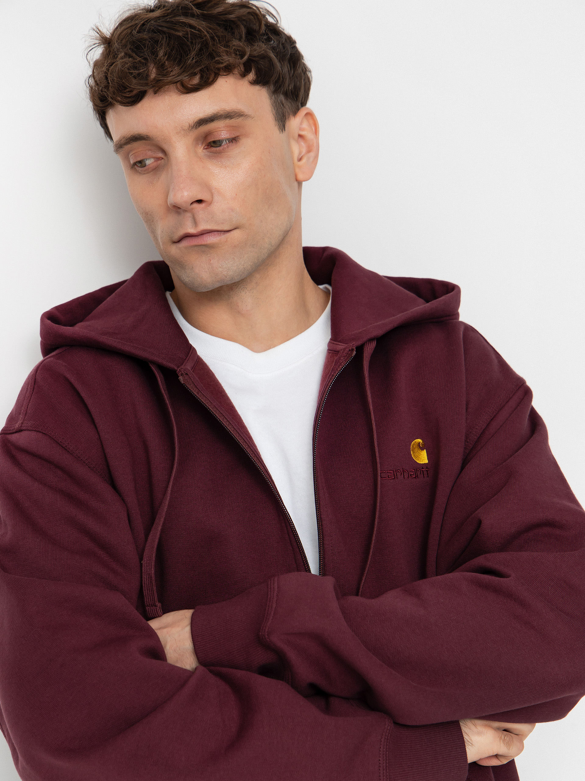 Bluza z kapturem Carhartt WIP American Script ZHD (rondo)