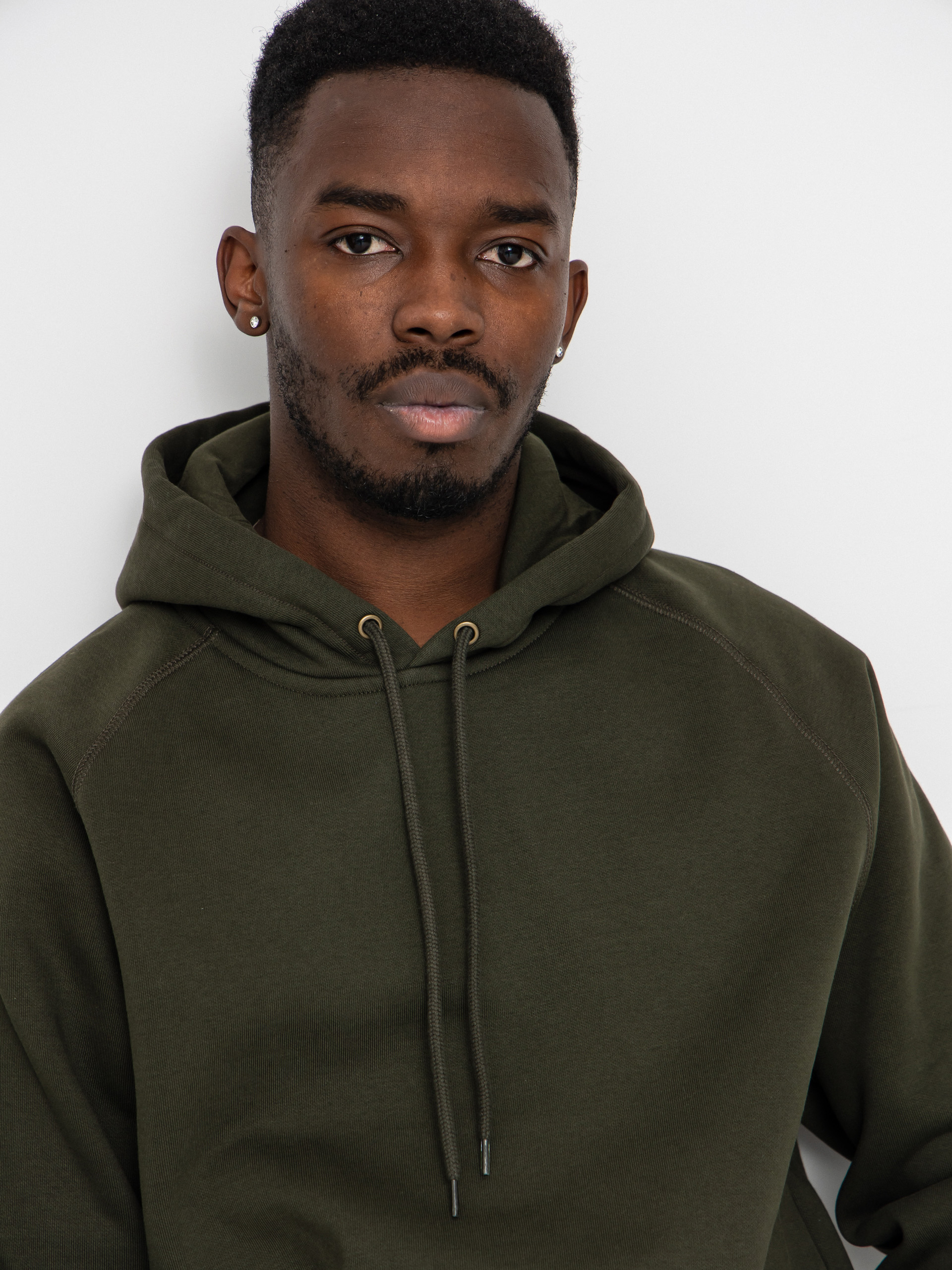 Bluza z kapturem Carhartt WIP Chase HD (olive/gold)