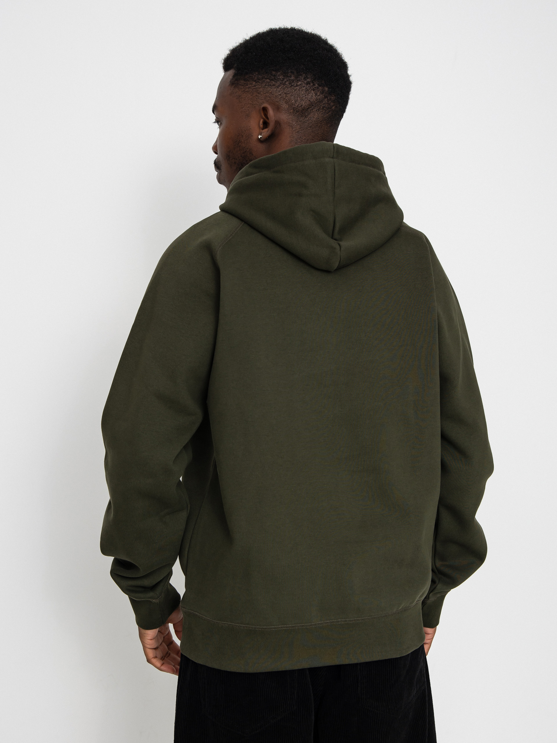 Bluza z kapturem Carhartt WIP Chase HD (olive/gold)