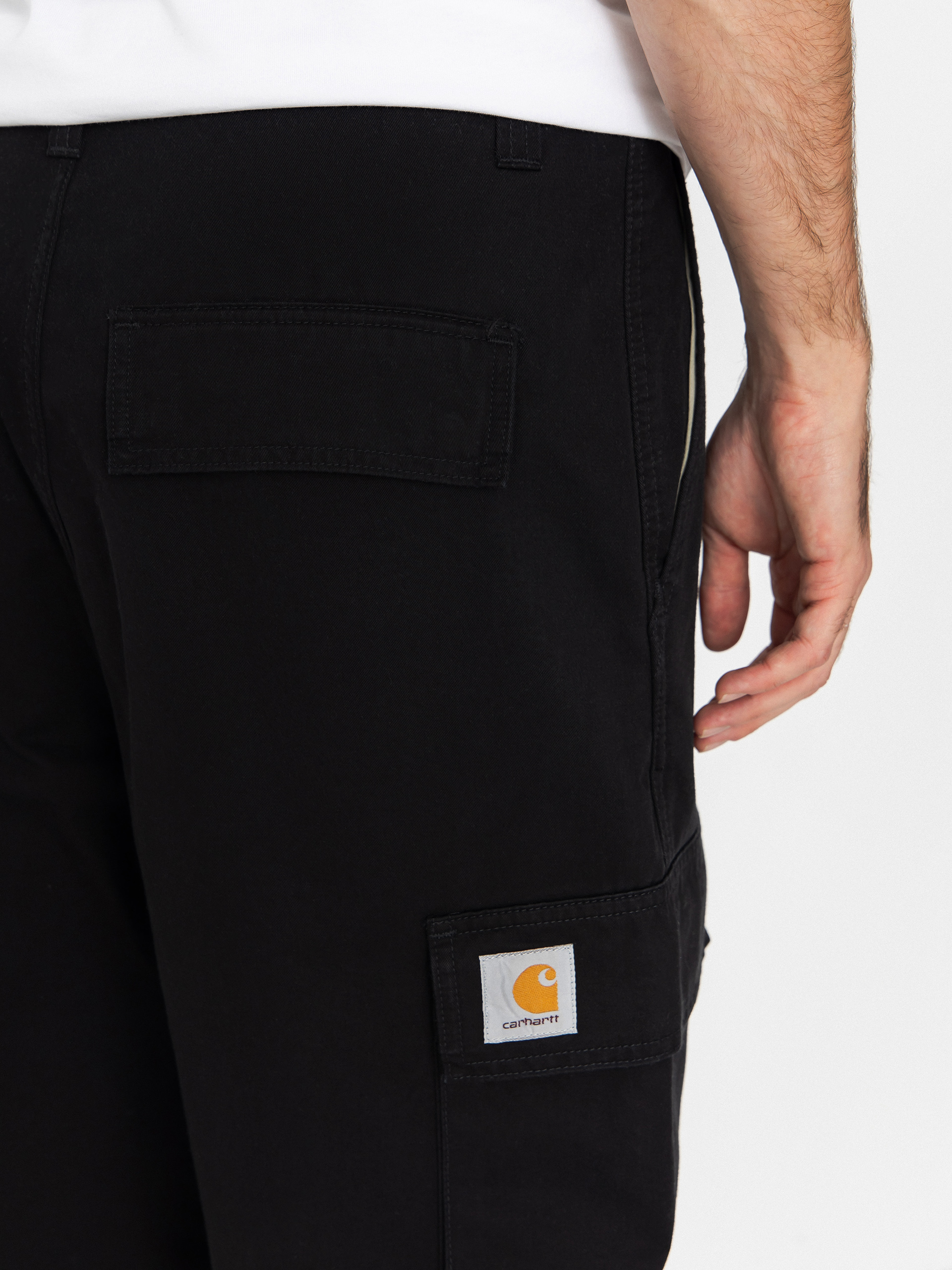 Spodnie Carhartt WIP Kade Cargo (black/stone washed)