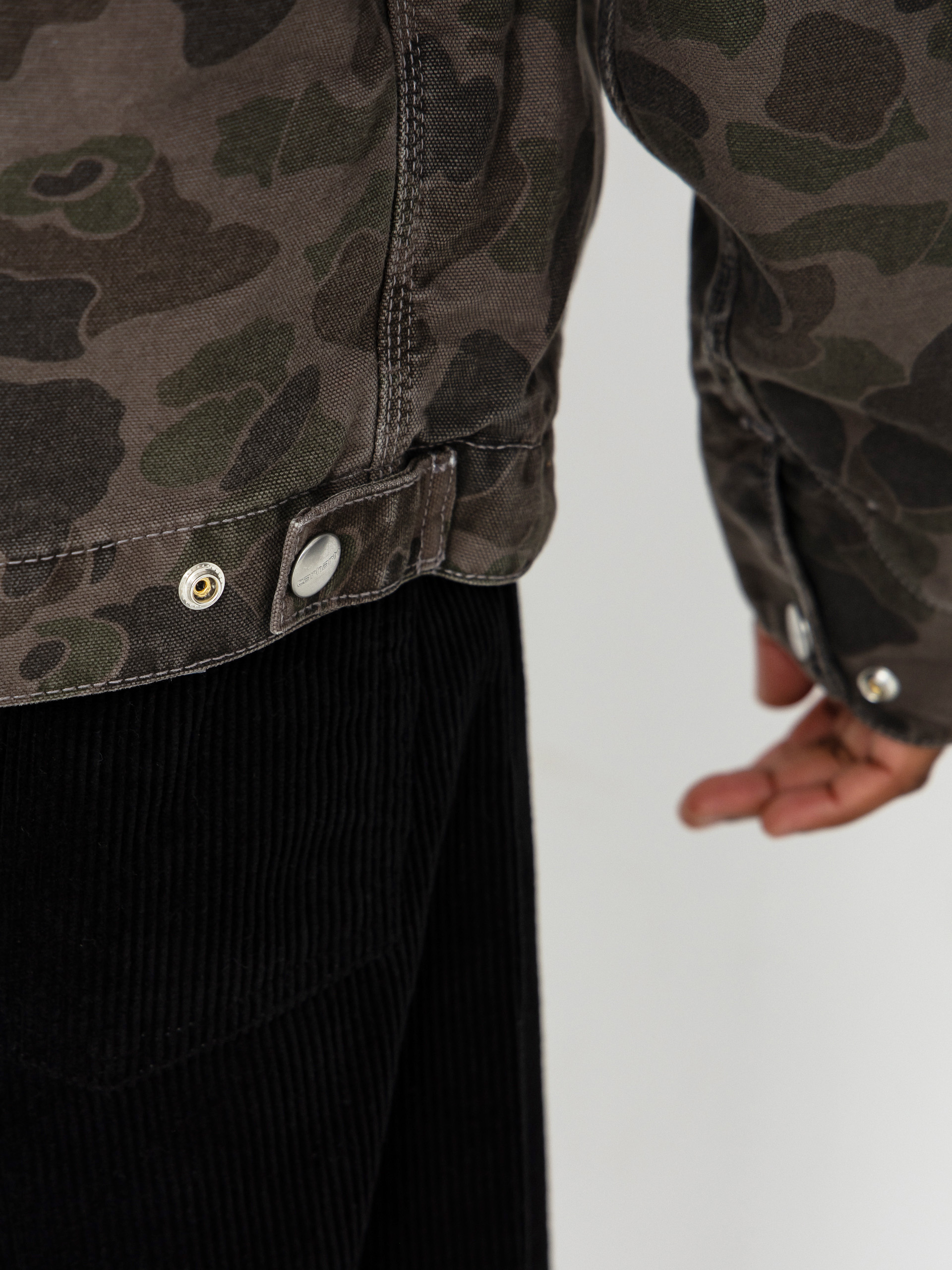 Kurtka Carhartt WIP Duck Detroit (camo duck/green/porphyry/garment dyed)