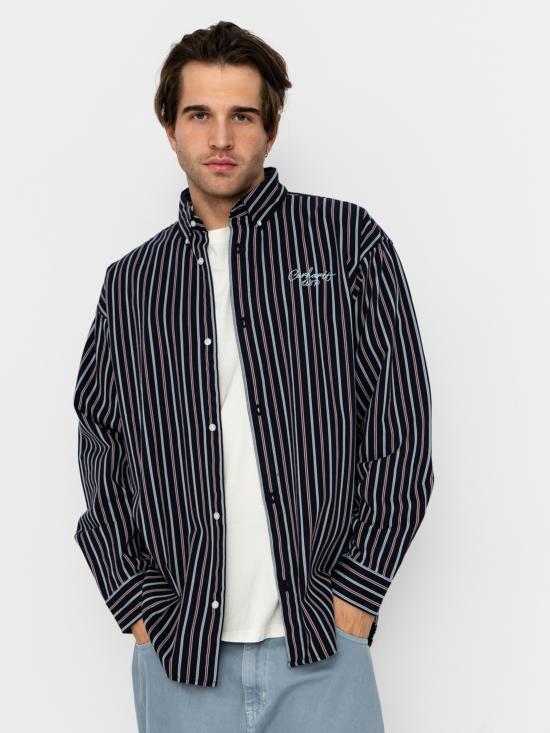 Koszula Carhartt WIP Palance (palance stripe/dark navy)