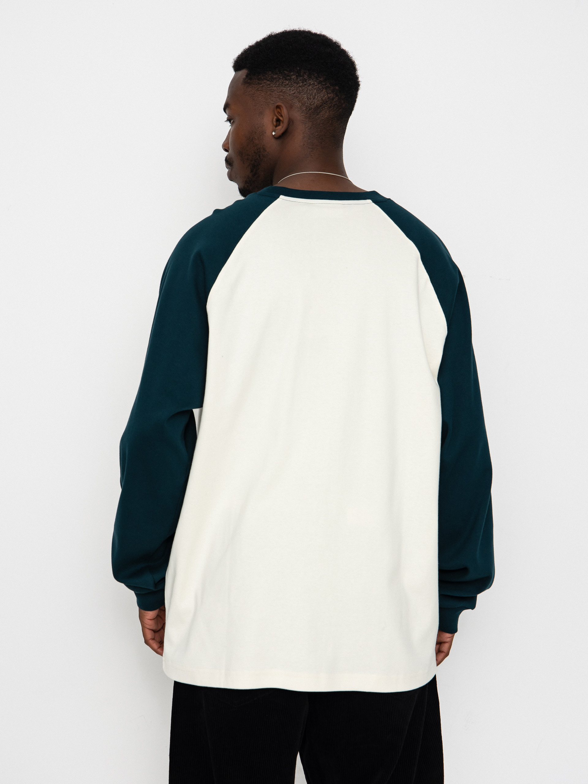 Longsleeve Carhartt WIP Alston (wax/deep lagoon)