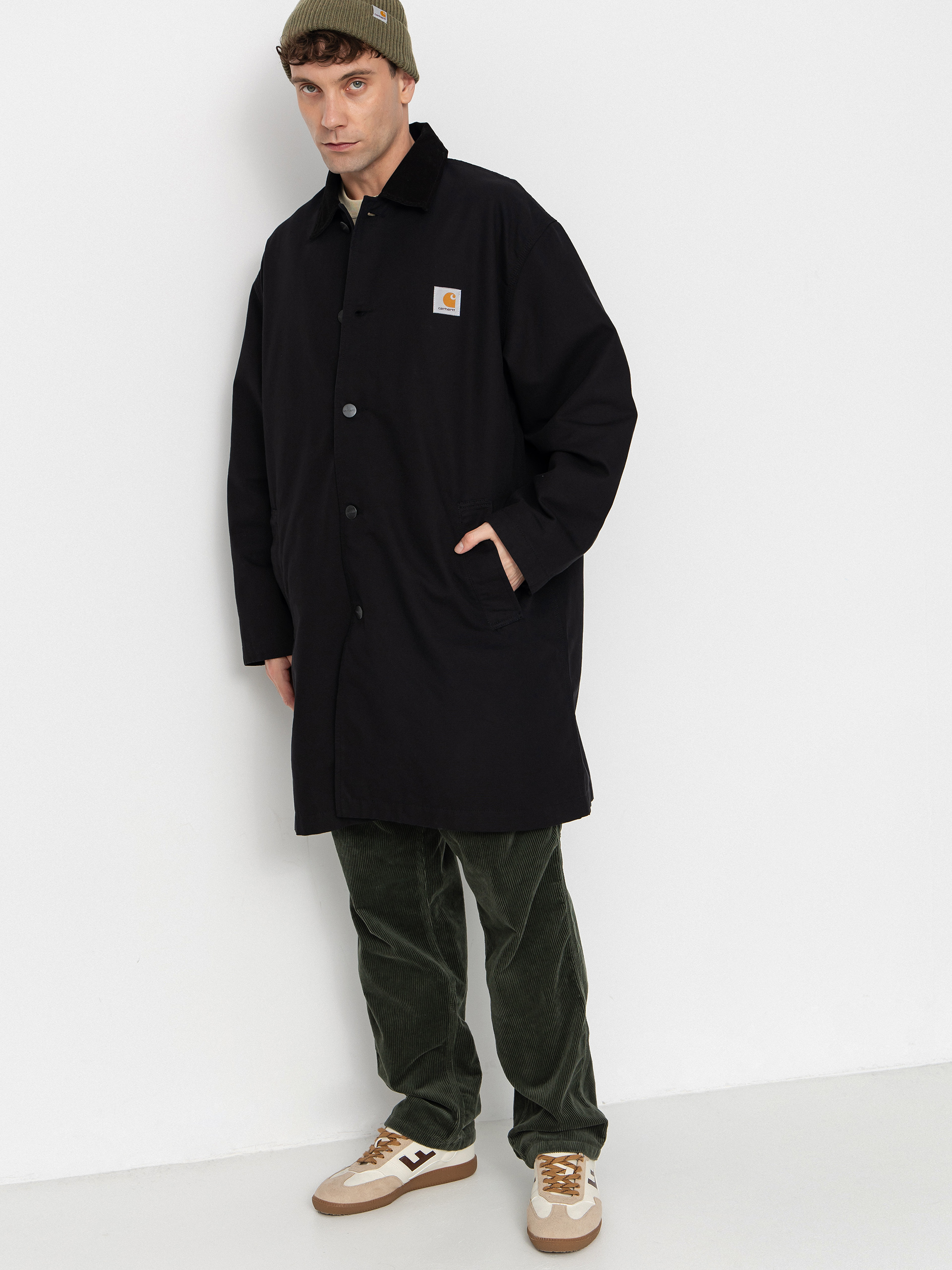 Pu0142aszcz Carhartt WIP Webster Coat (black/black/rinsed)