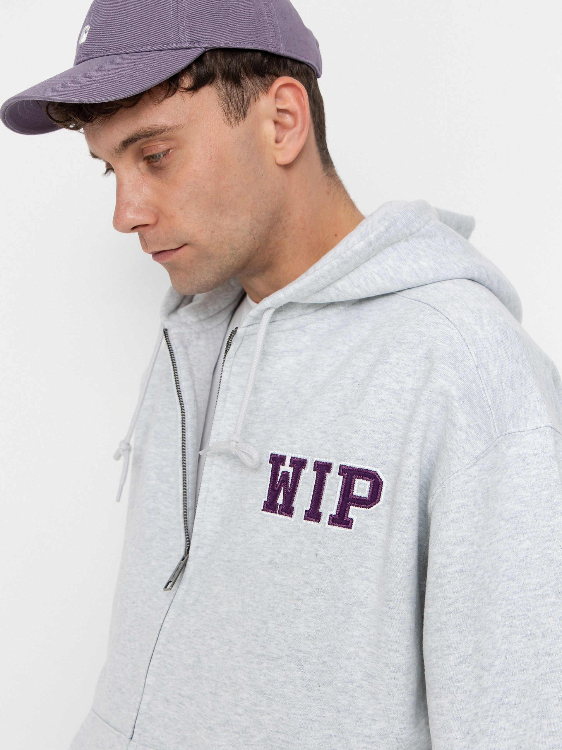 Bluza z kapturem Carhartt WIP Mini Wip ZHD (ash heather/stone washed)