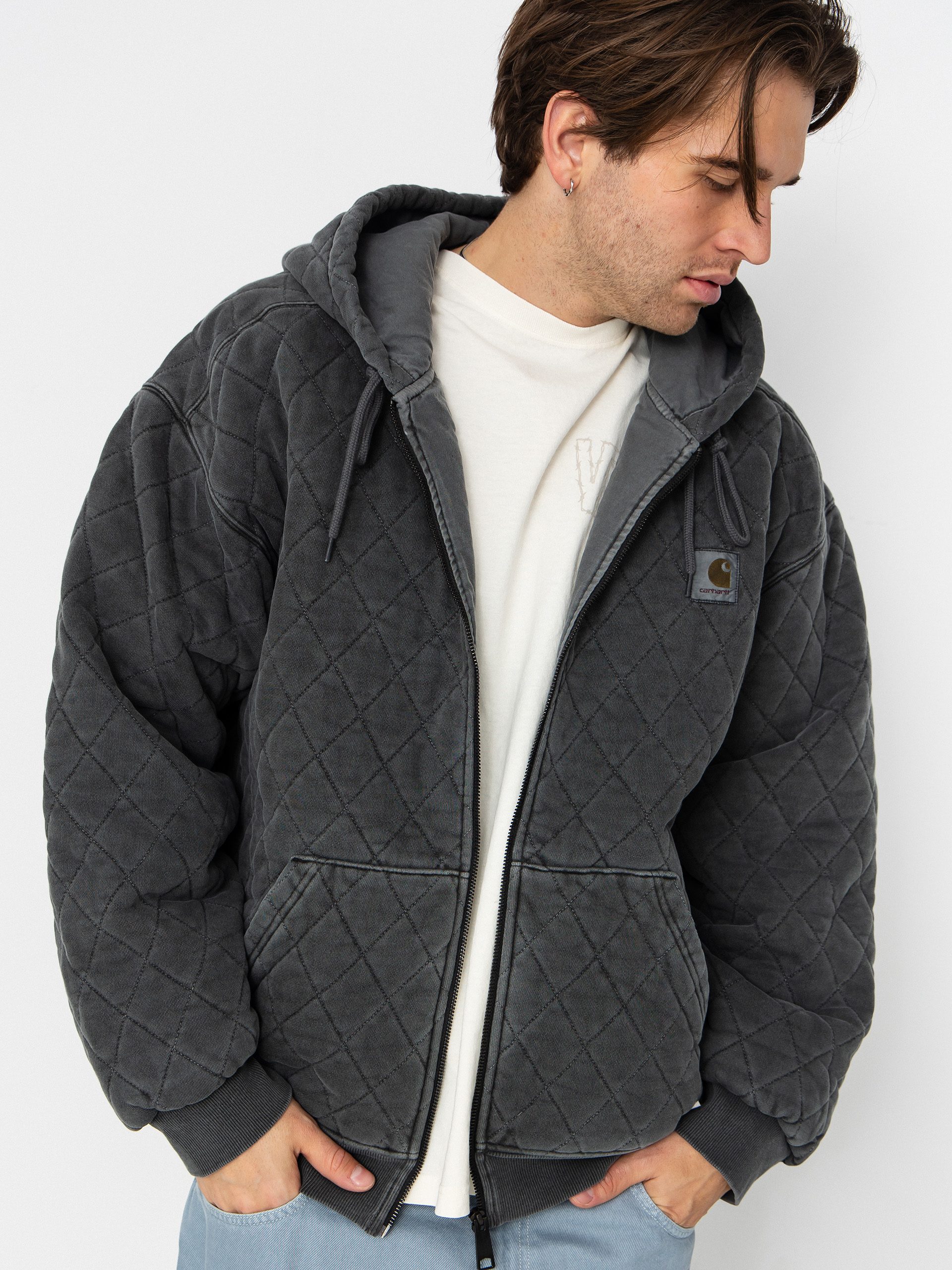 Kurtka Carhartt WIP Vista Quilted ZHD (black/garment dyed)