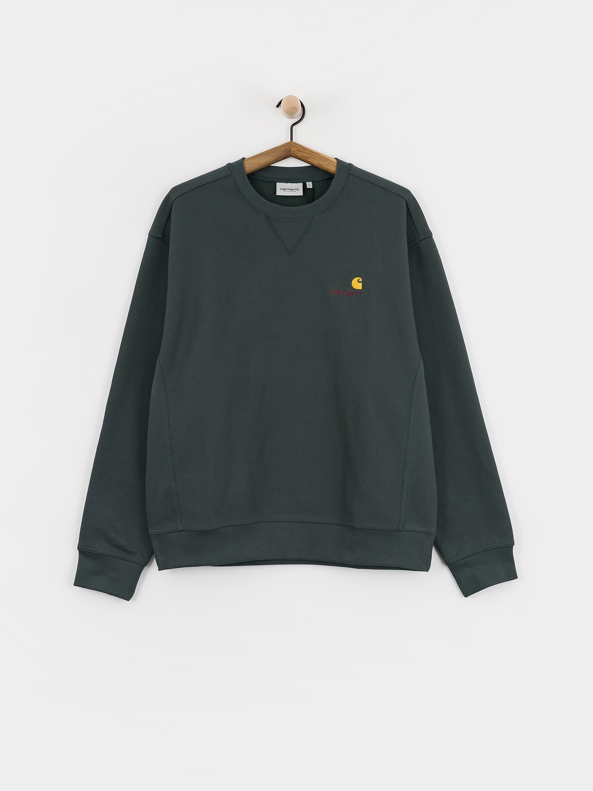 Bluza Carhartt WIP American Script (kale green)