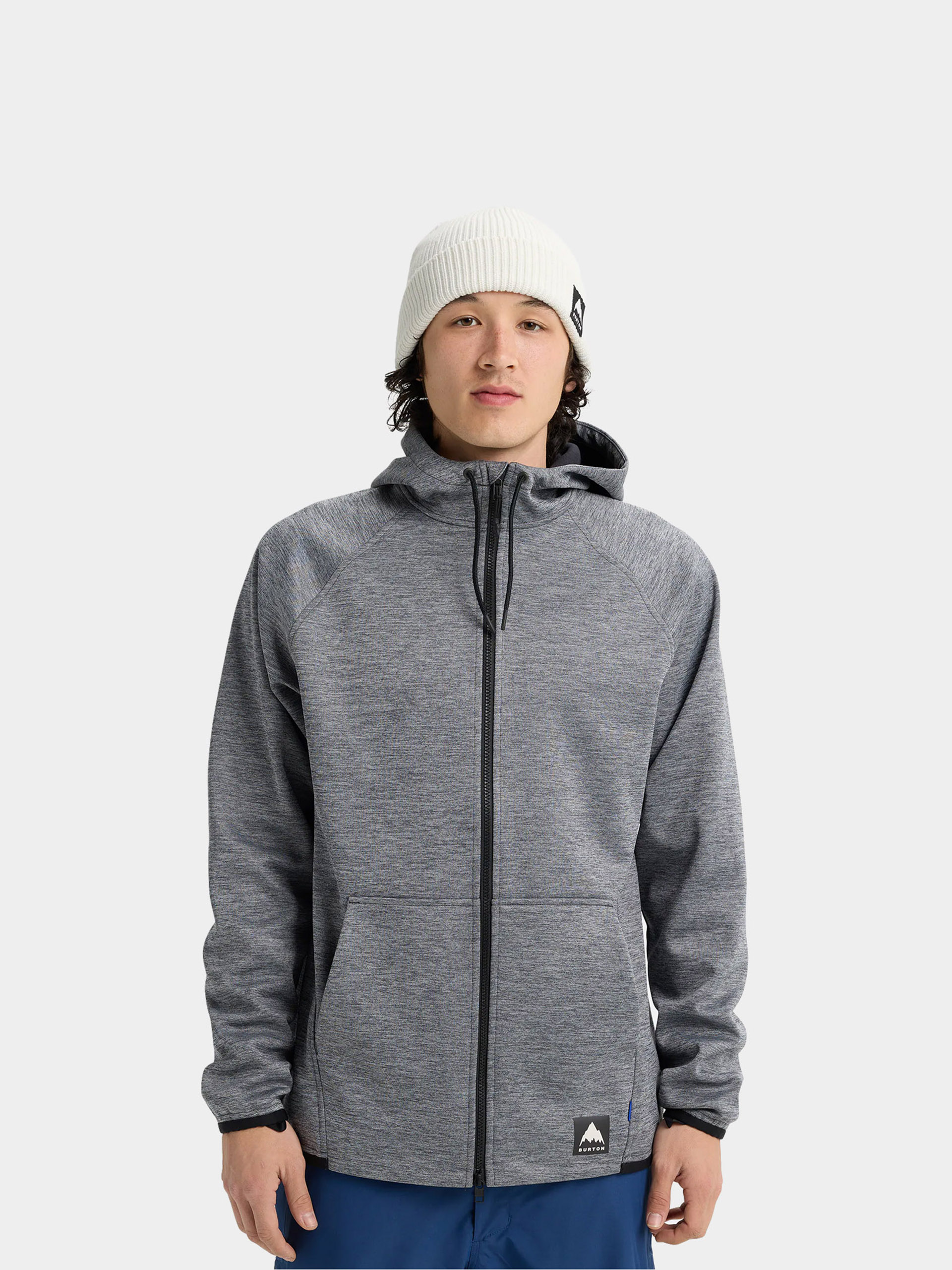 Męska Bluza aktywna Burton Crown ZHD (true black heather)