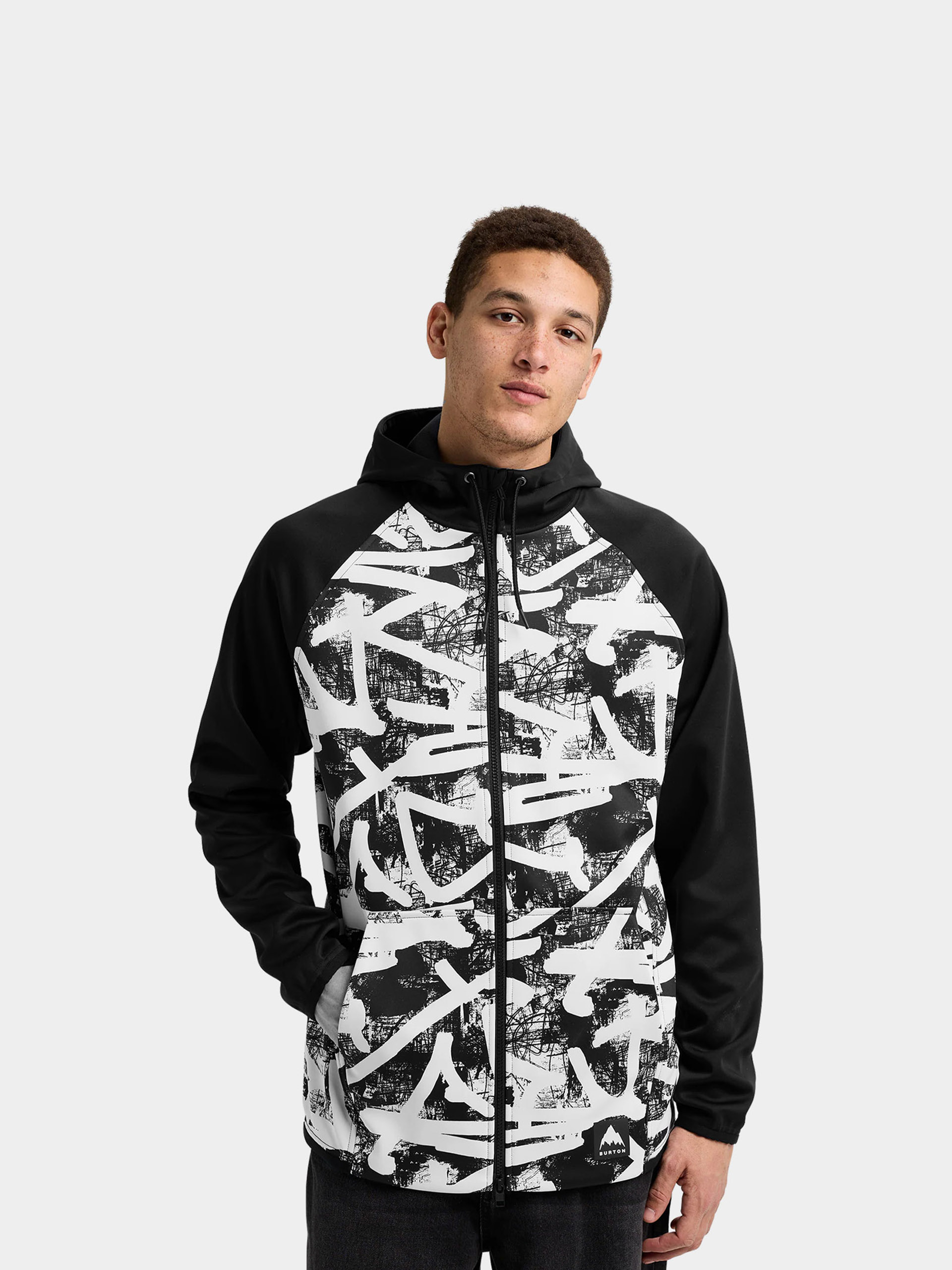 Męska Bluza aktywna Burton Crown ZHD (city streets/true black)