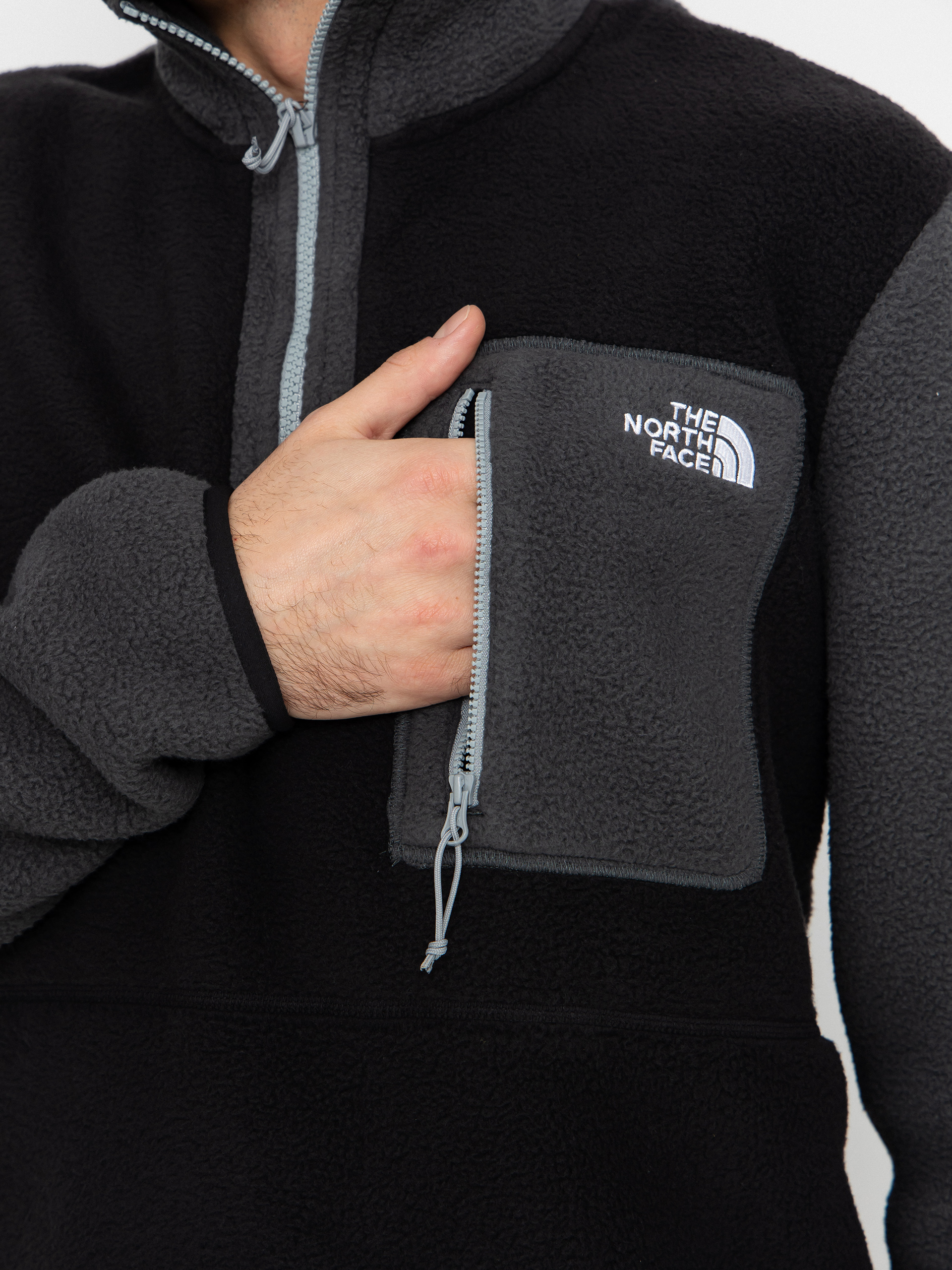 Męski Polar The North Face Yumiori 1/4 Zip (tnfblk/asphltgry/mnmntgry)