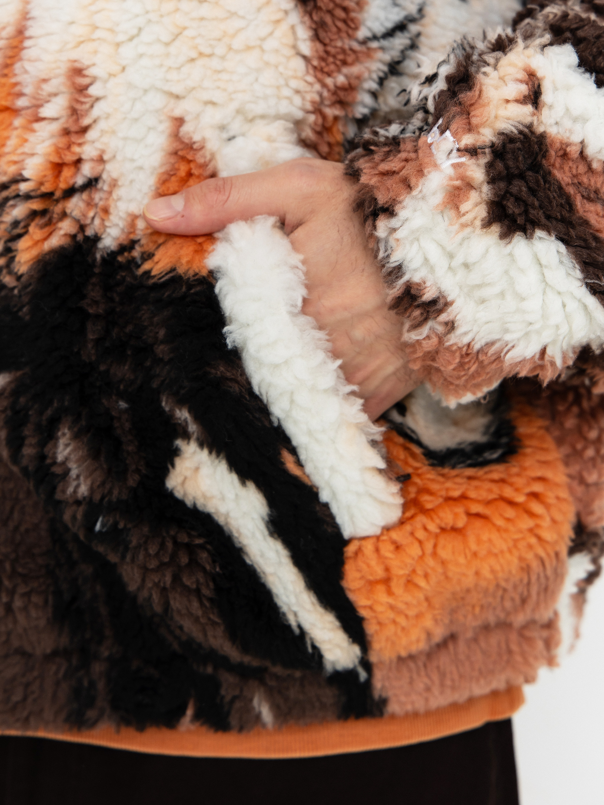 Męski Polar OBEY Obey Horses Sherpa (brown multi)