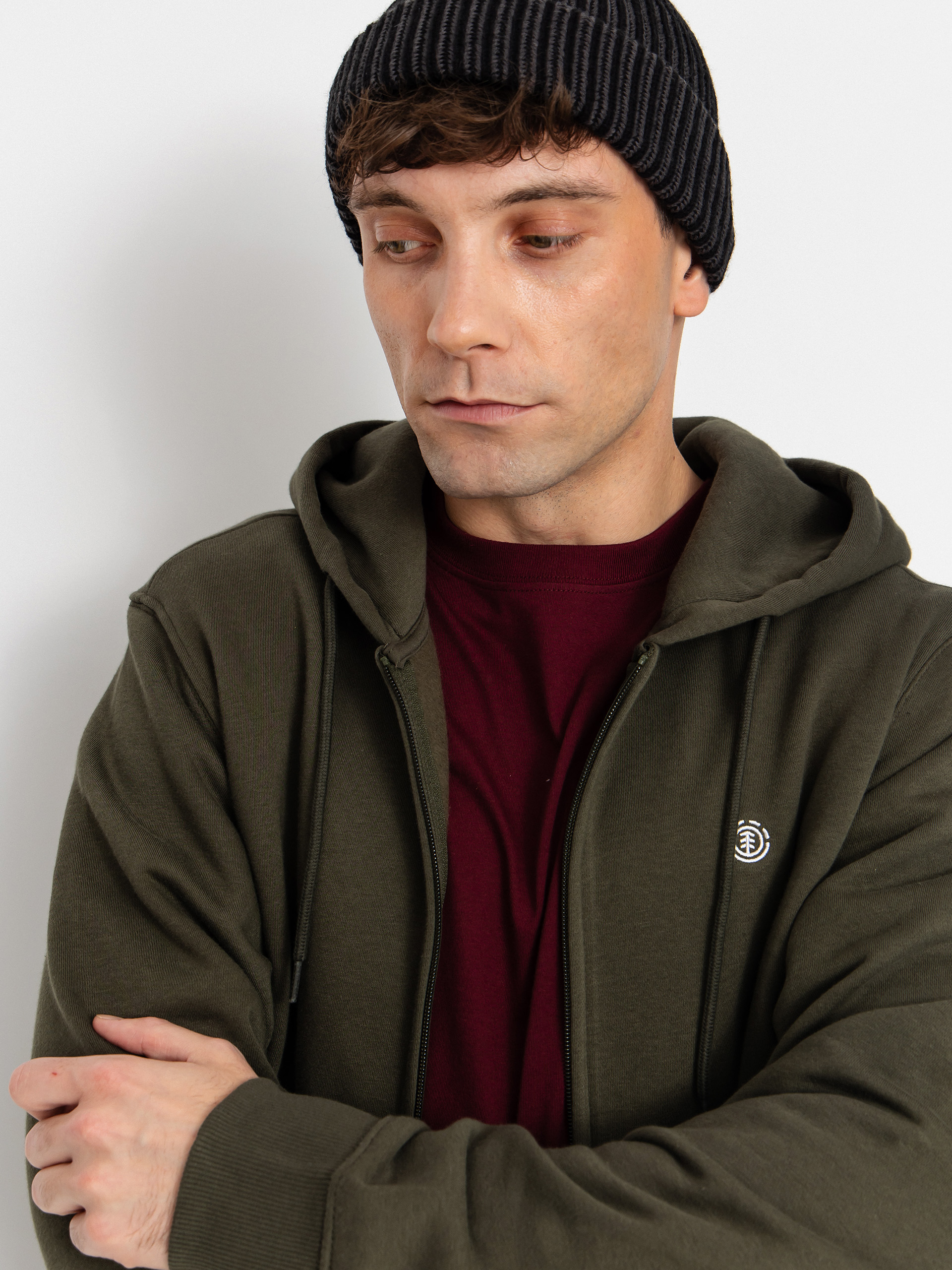 Bluza z kapturem Element Icon Embroidery ZHD (forest night)