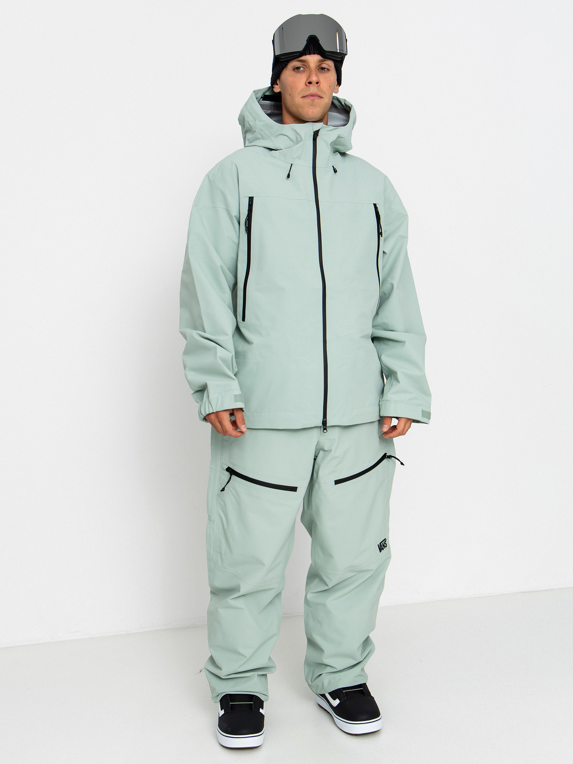 Kurtka snowboardowa Vans Hi Country 3L 2.0 (gray olive)