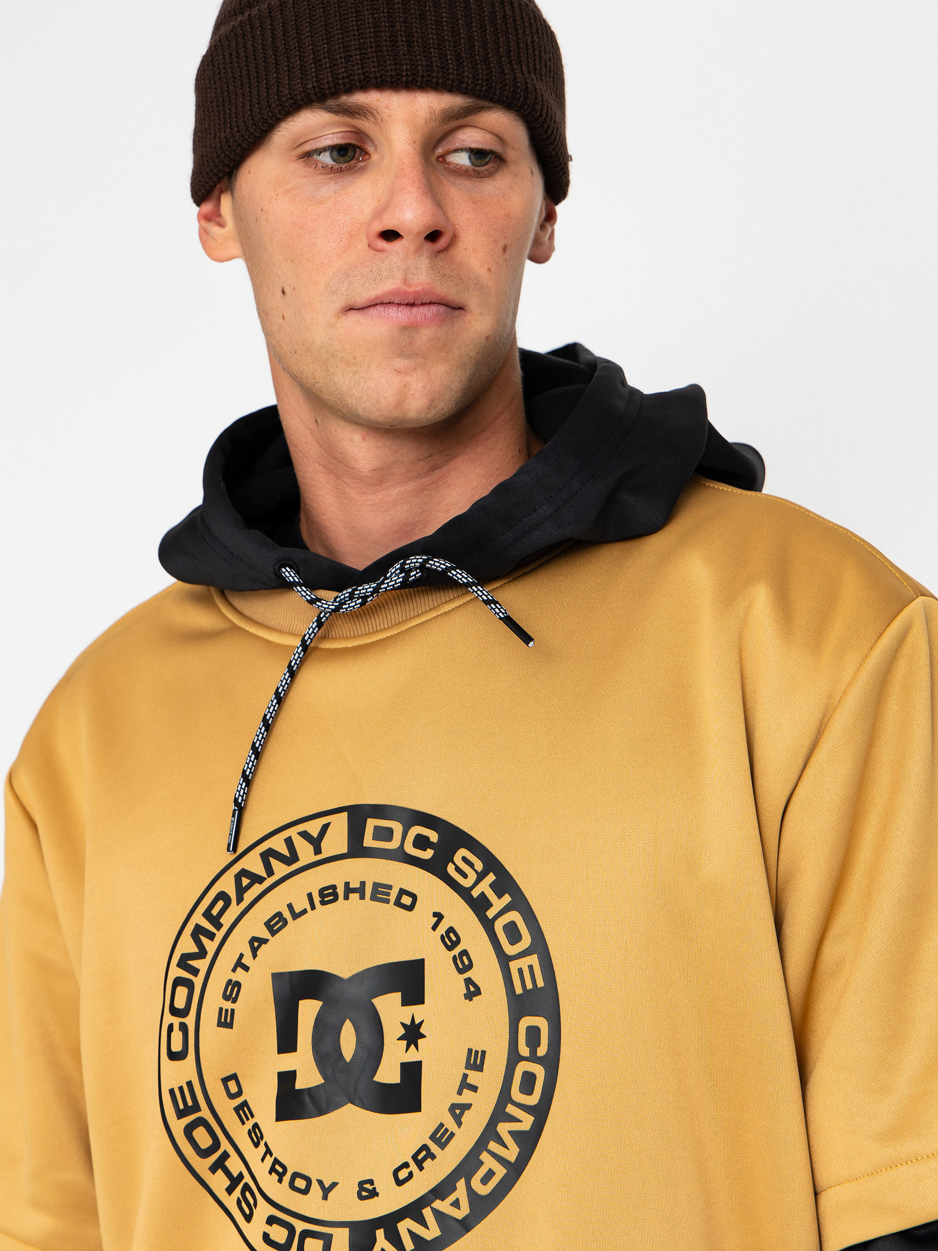 Męska Bluza aktywna DC Dryden (mustard gold)
