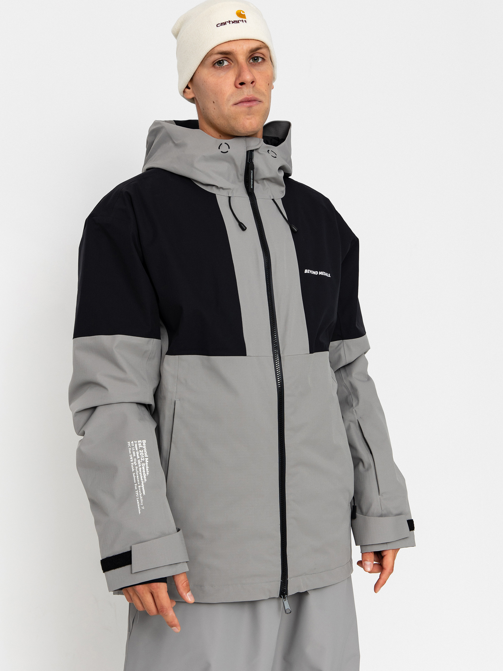 Męska Kurtka snowboardowa Beyond Medals Fullzip 2L (grey)