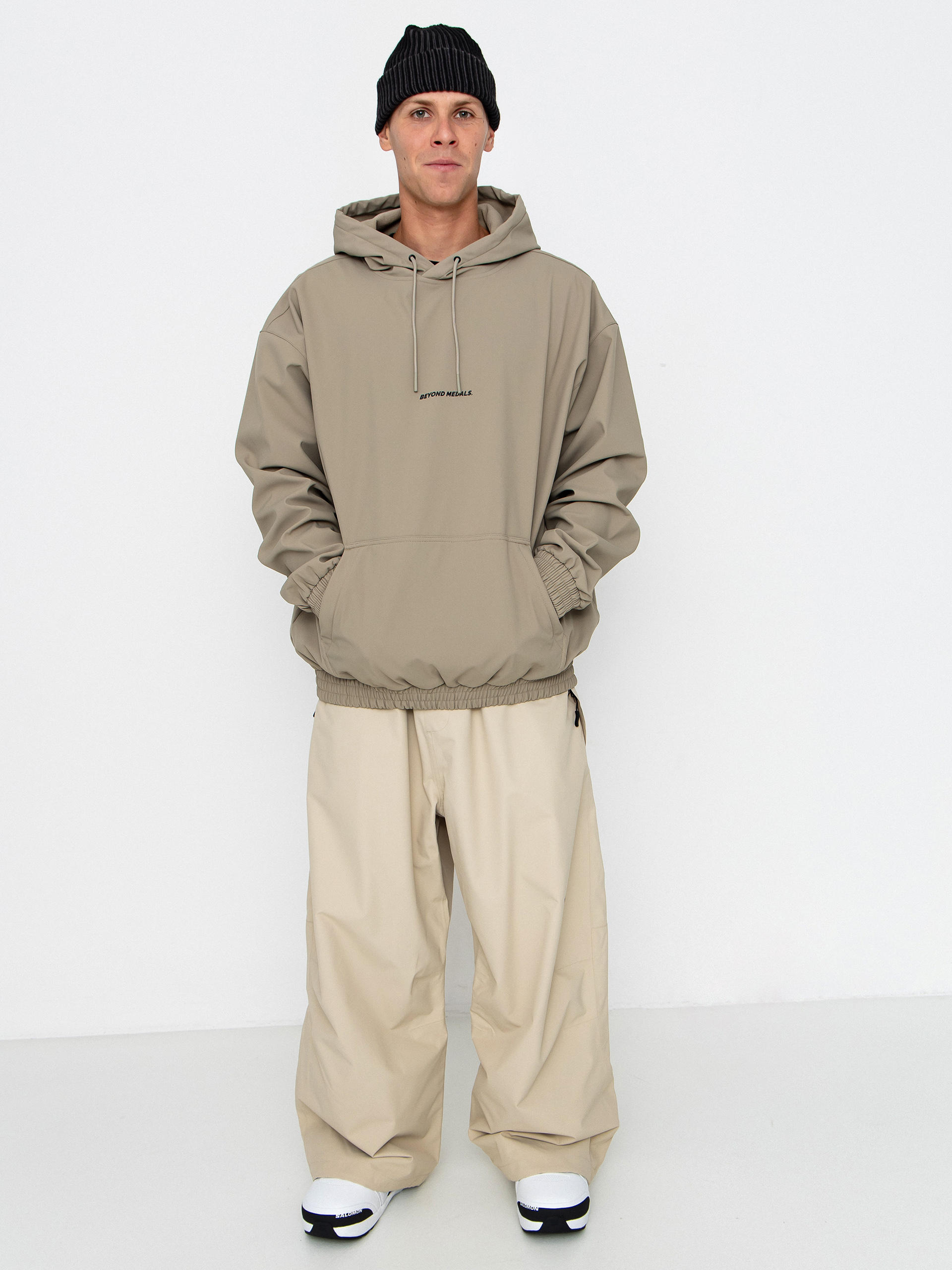 Kurtka snowboardowa Beyond Medals Softshell Hoodie (beige)