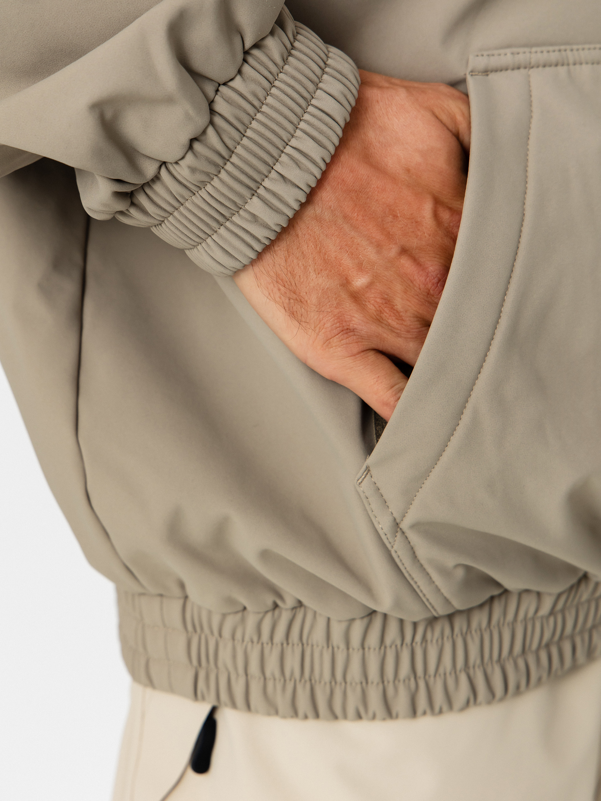 Męska Kurtka snowboardowa Beyond Medals Softshell Hoodie (beige)