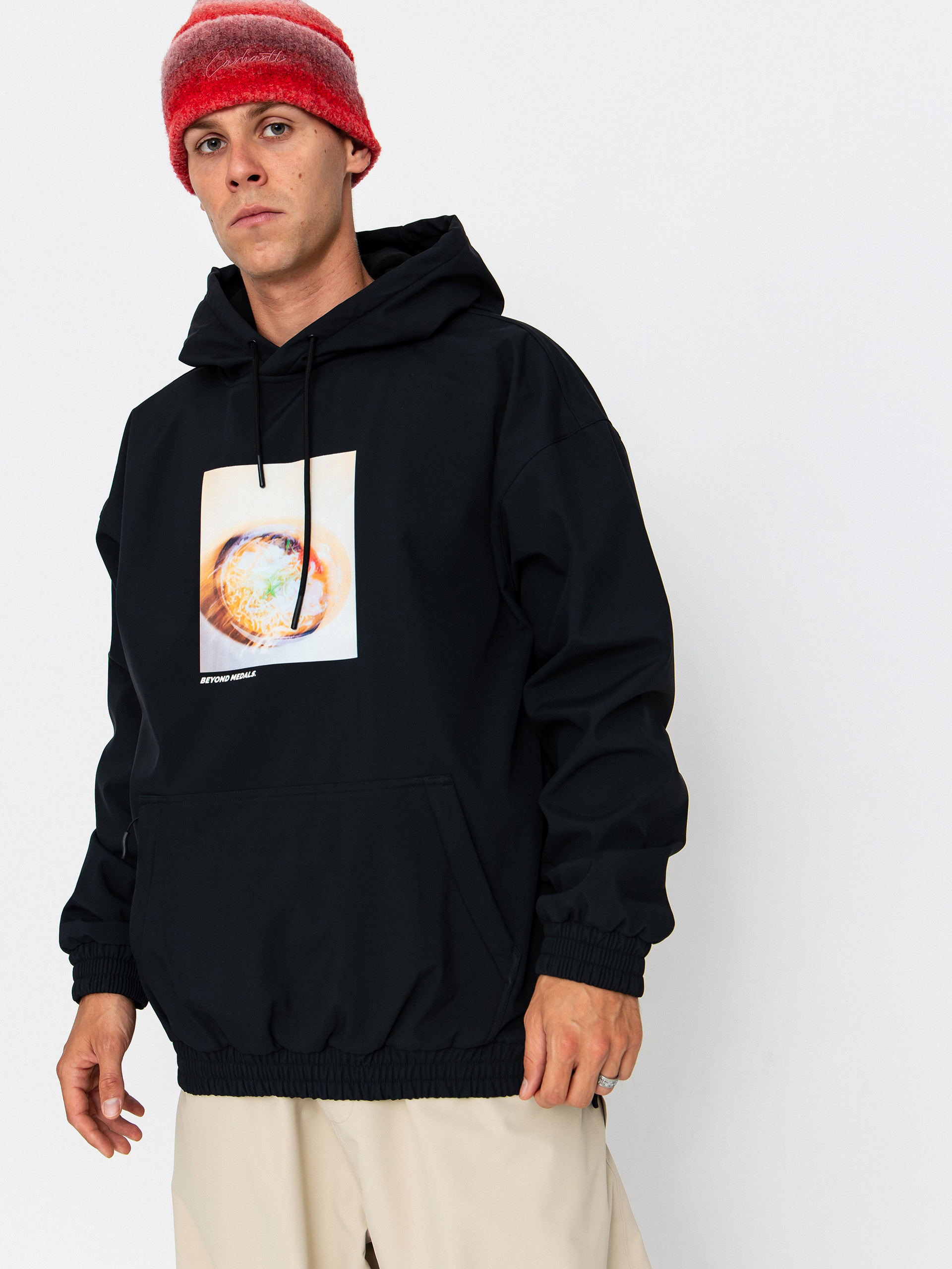Męska Kurtka snowboardowa Beyond Medals Softshell Hoodie (black)