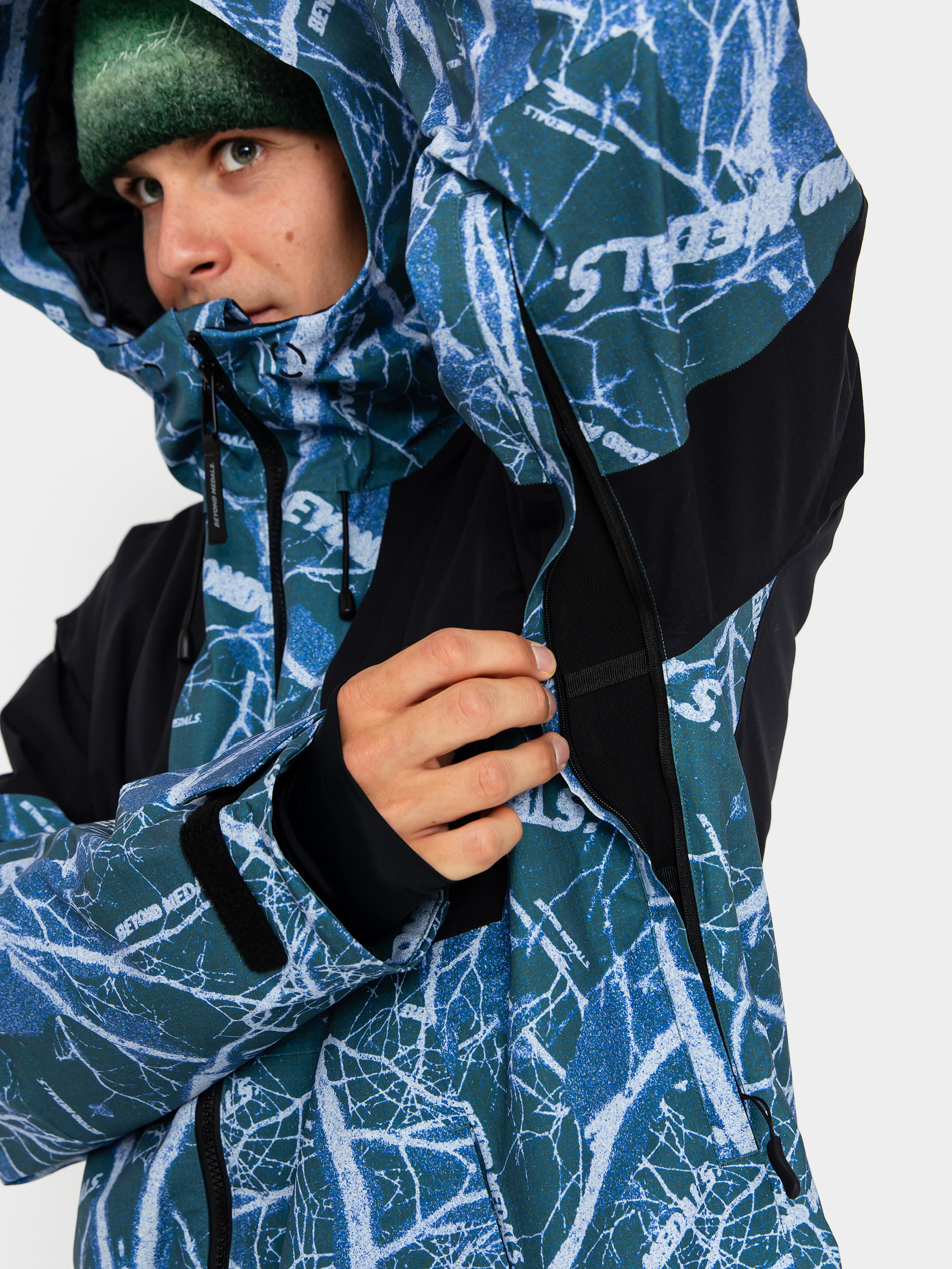 Męska Kurtka snowboardowa Beyond Medals Fullzip Shirakaba 2L (print)