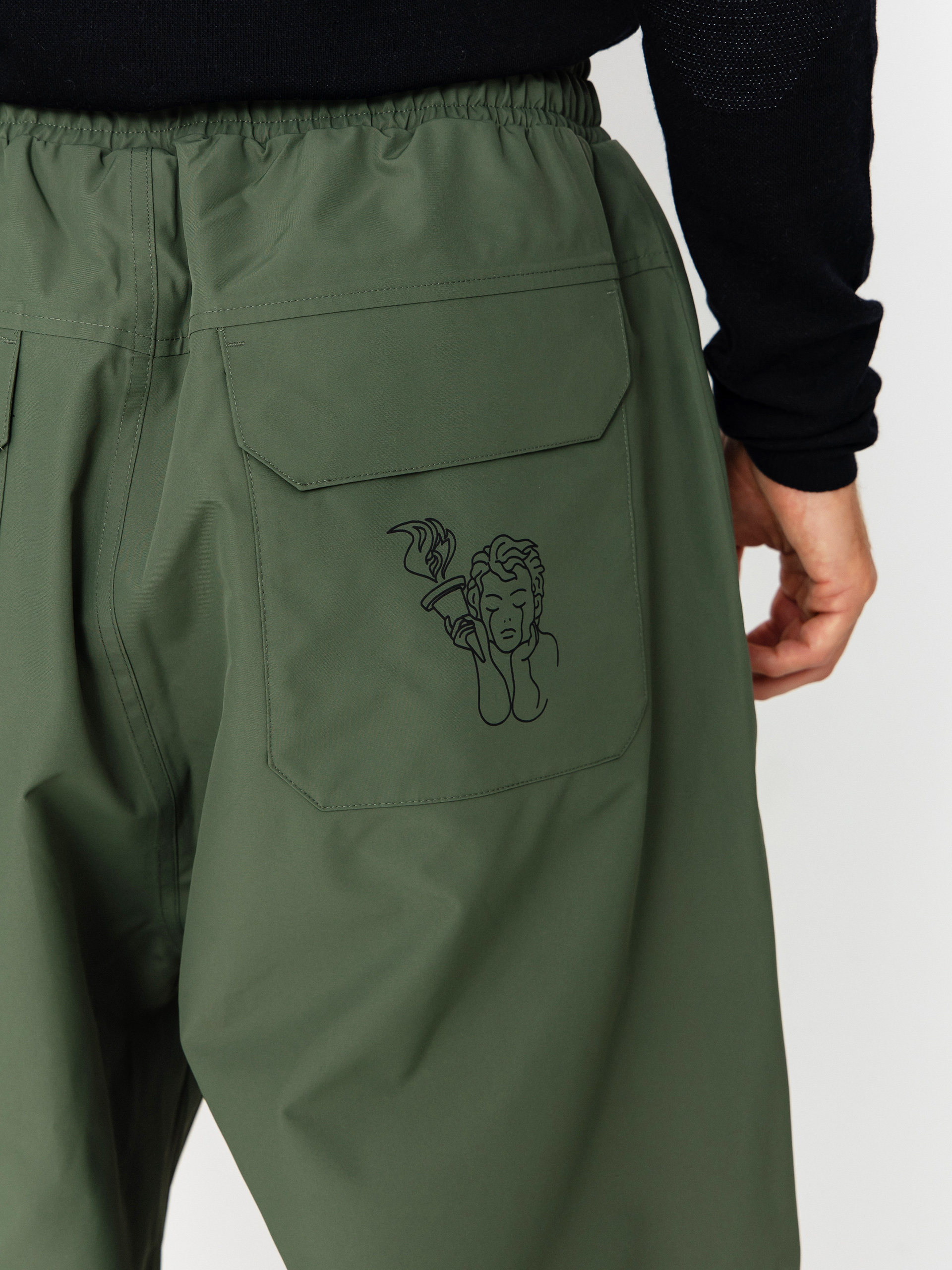 Męskie Spodnie snowboardowe Beyond Medals Park (dark green)