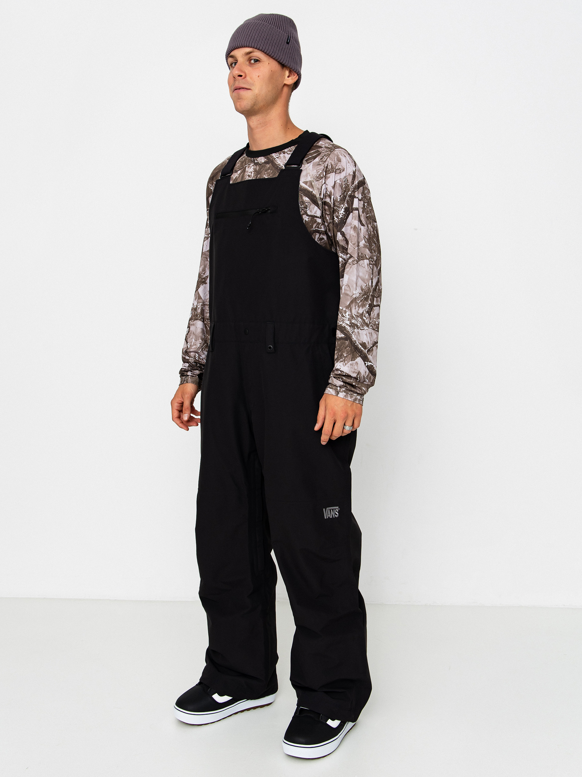 Męskie Spodnie snowboardowe Vans Deep Daze 3L Bib (black)