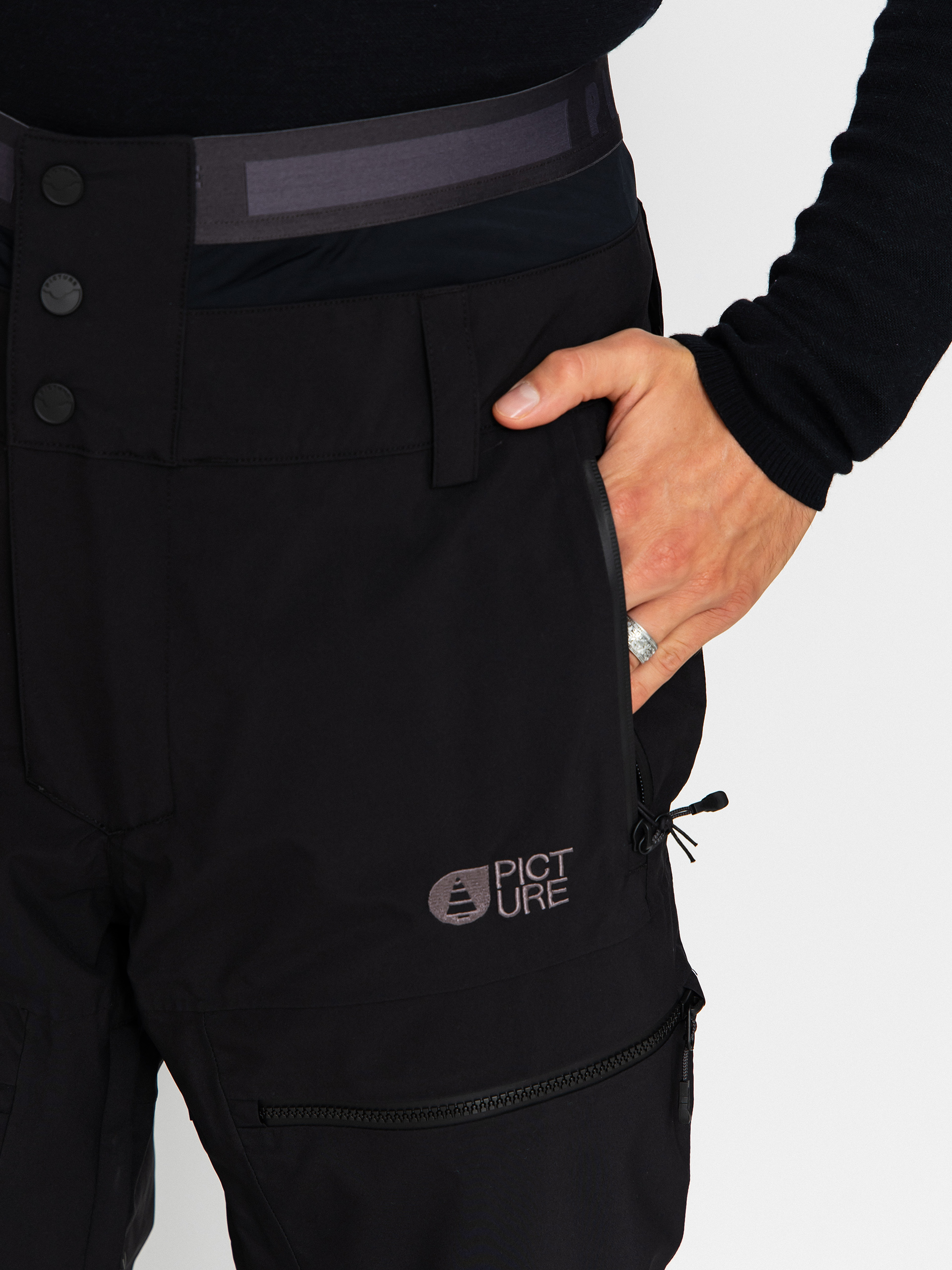 Męskie Spodnie snowboardowe Picture Naikoon (black)