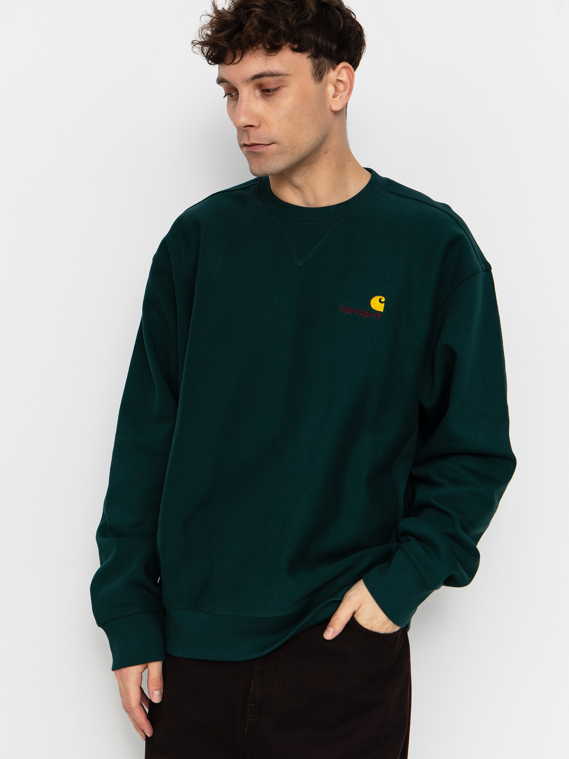 Bluza Carhartt WIP American Script (dark fir)