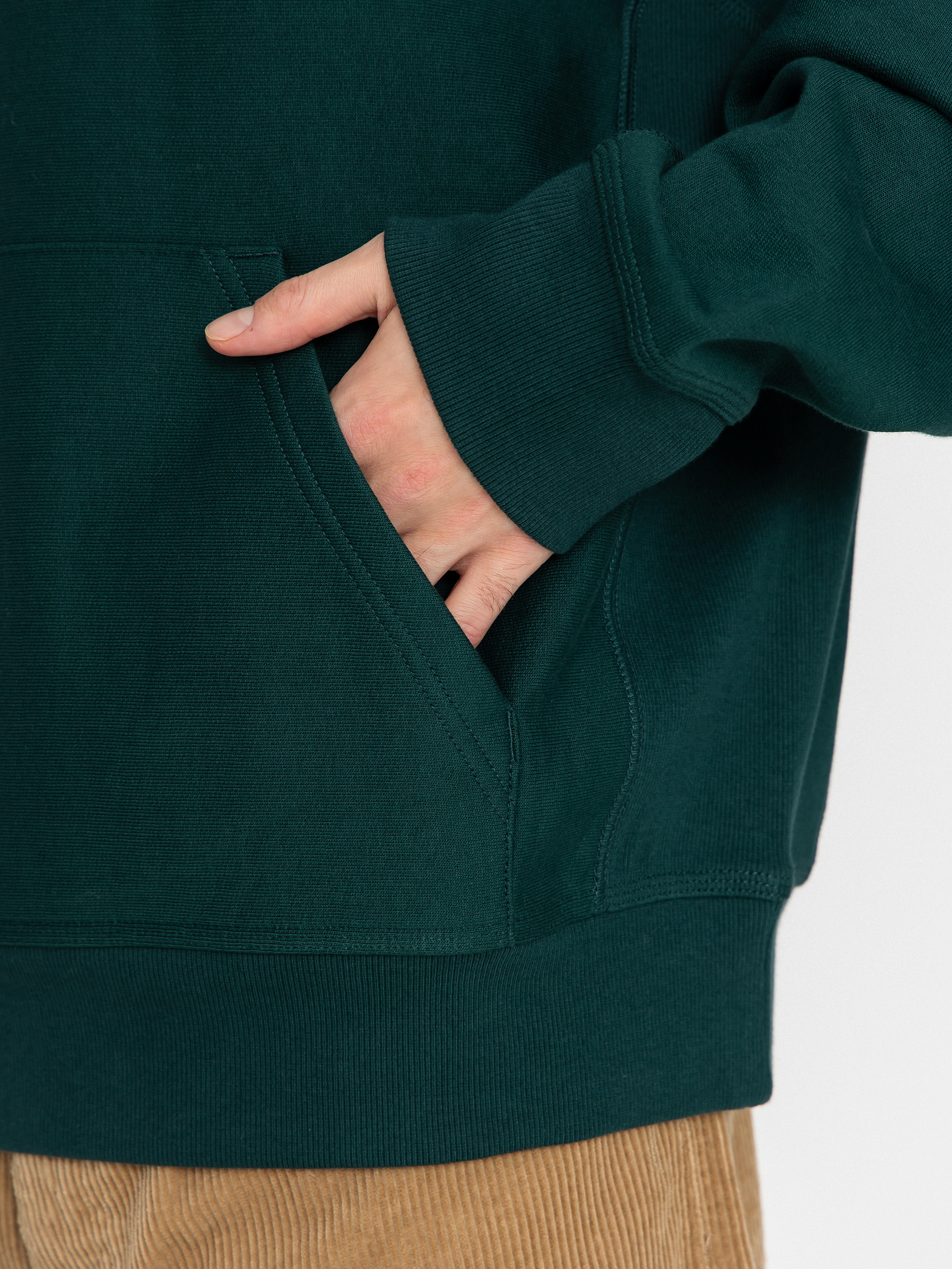 Bluza z kapturem Carhartt WIP American Script HD (dark fir)