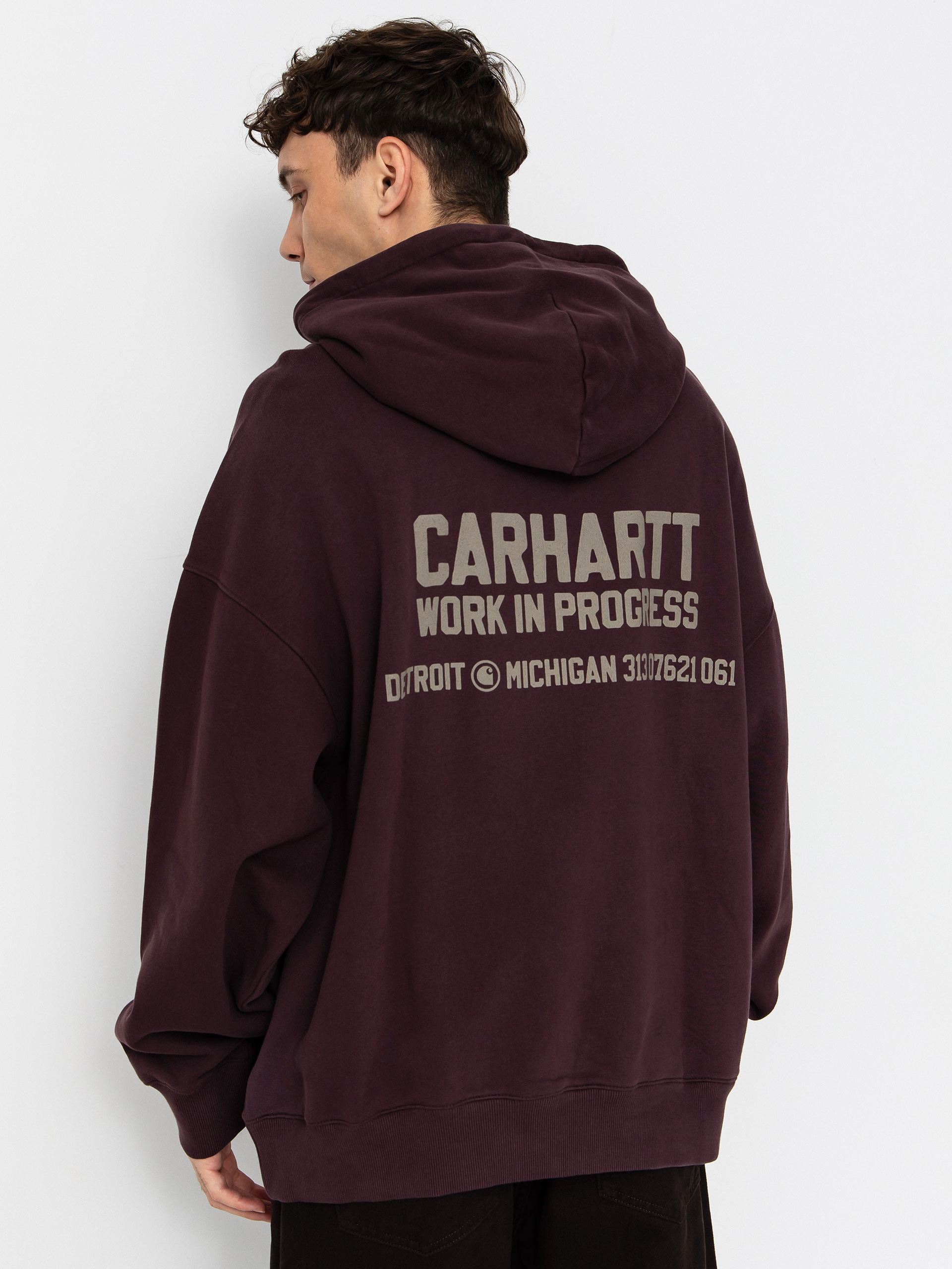 Bluza z kapturem Carhartt WIP Distance HD (palisander/stone dyed)