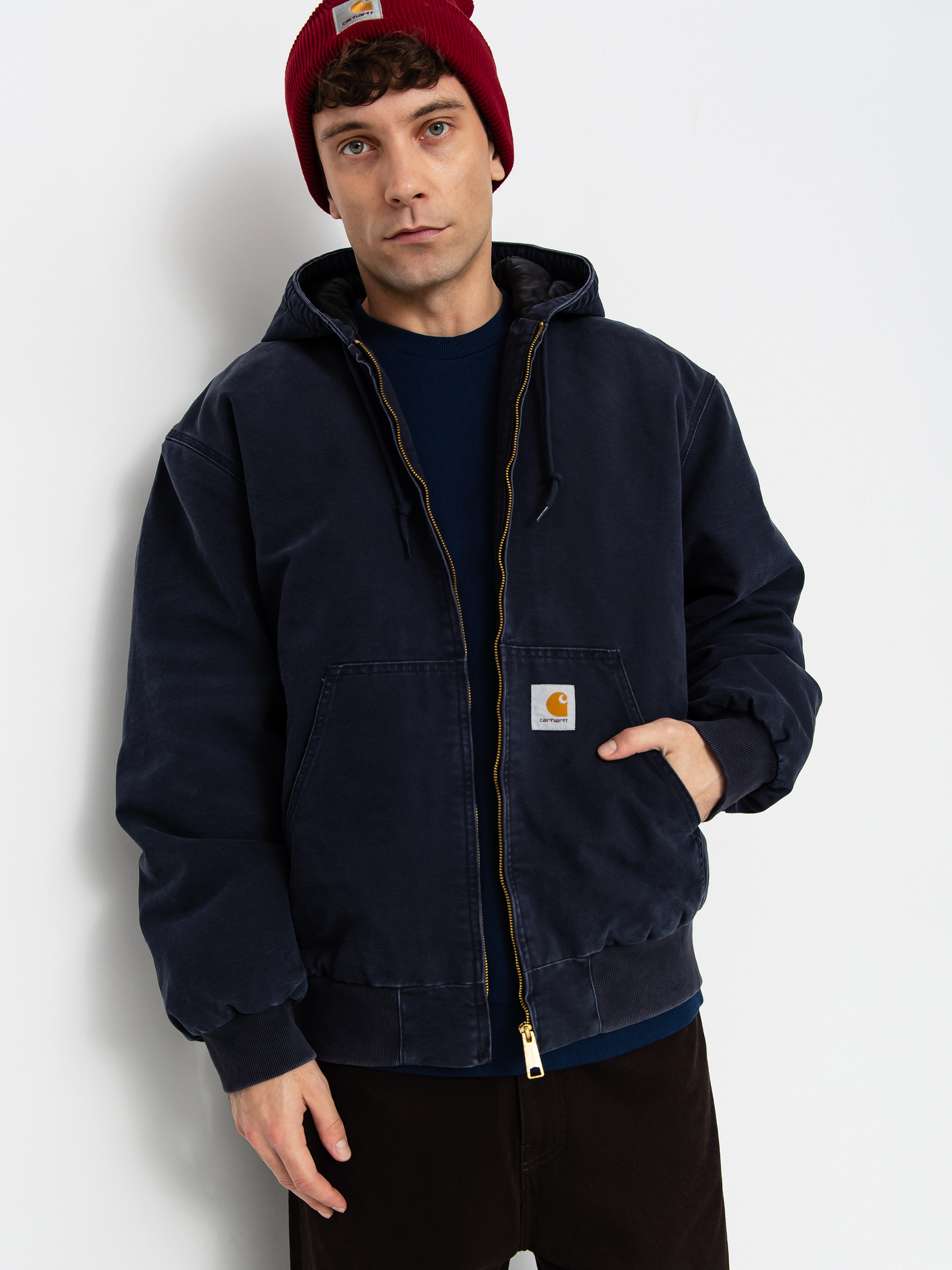 Kurtka Carhartt WIP OG Active (dark navy/stone canvas)