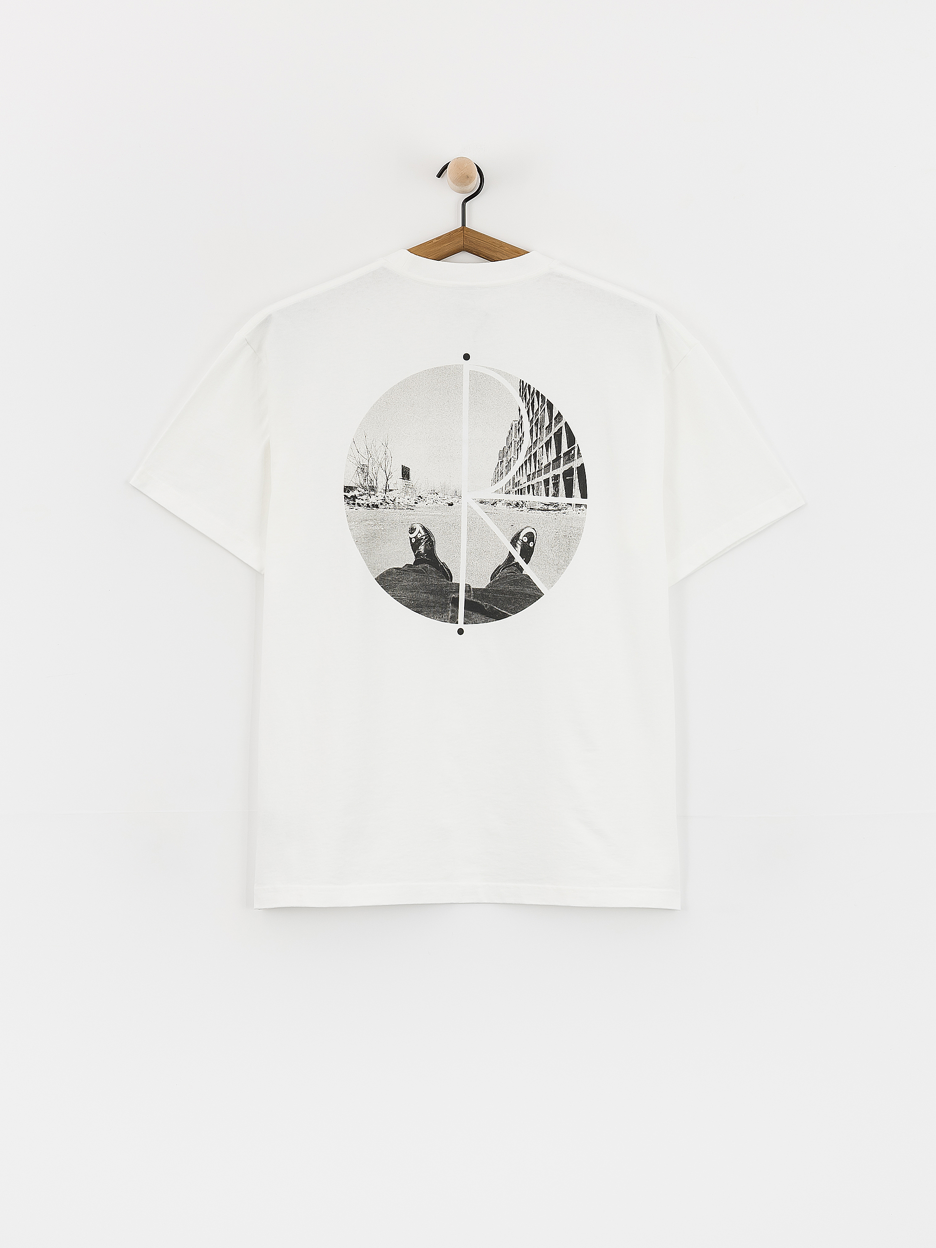 T-shirt Polar Skate Fill Logo Happy Sad (white)